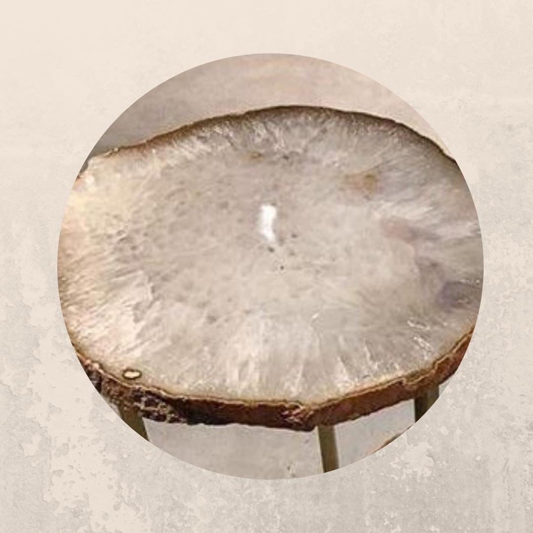 agate stone side table