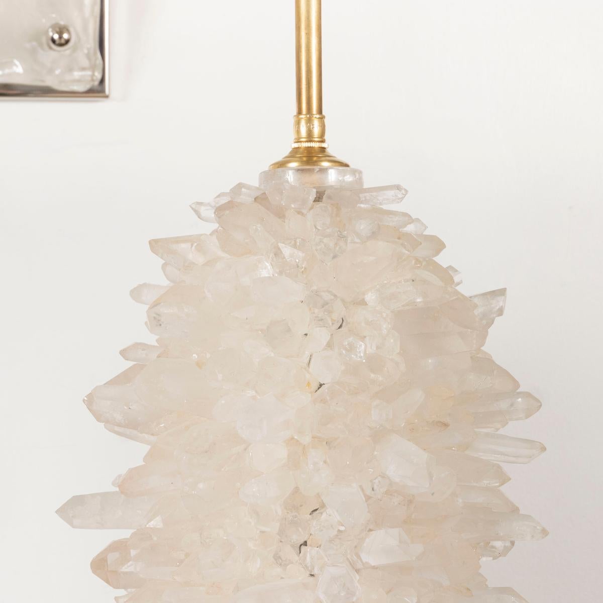 Paar „Aggregate“ Bergkristall-Cluster-Lampen von Spark Interior im Angebot 5
