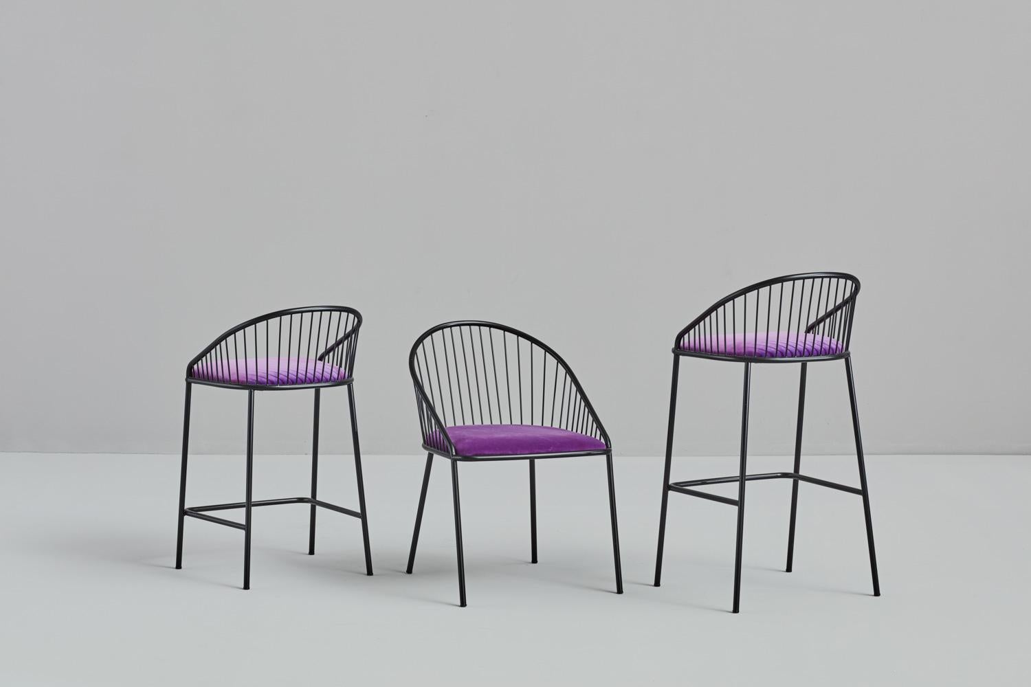 Iron Pair of Agora Chair by Pepe Albargues