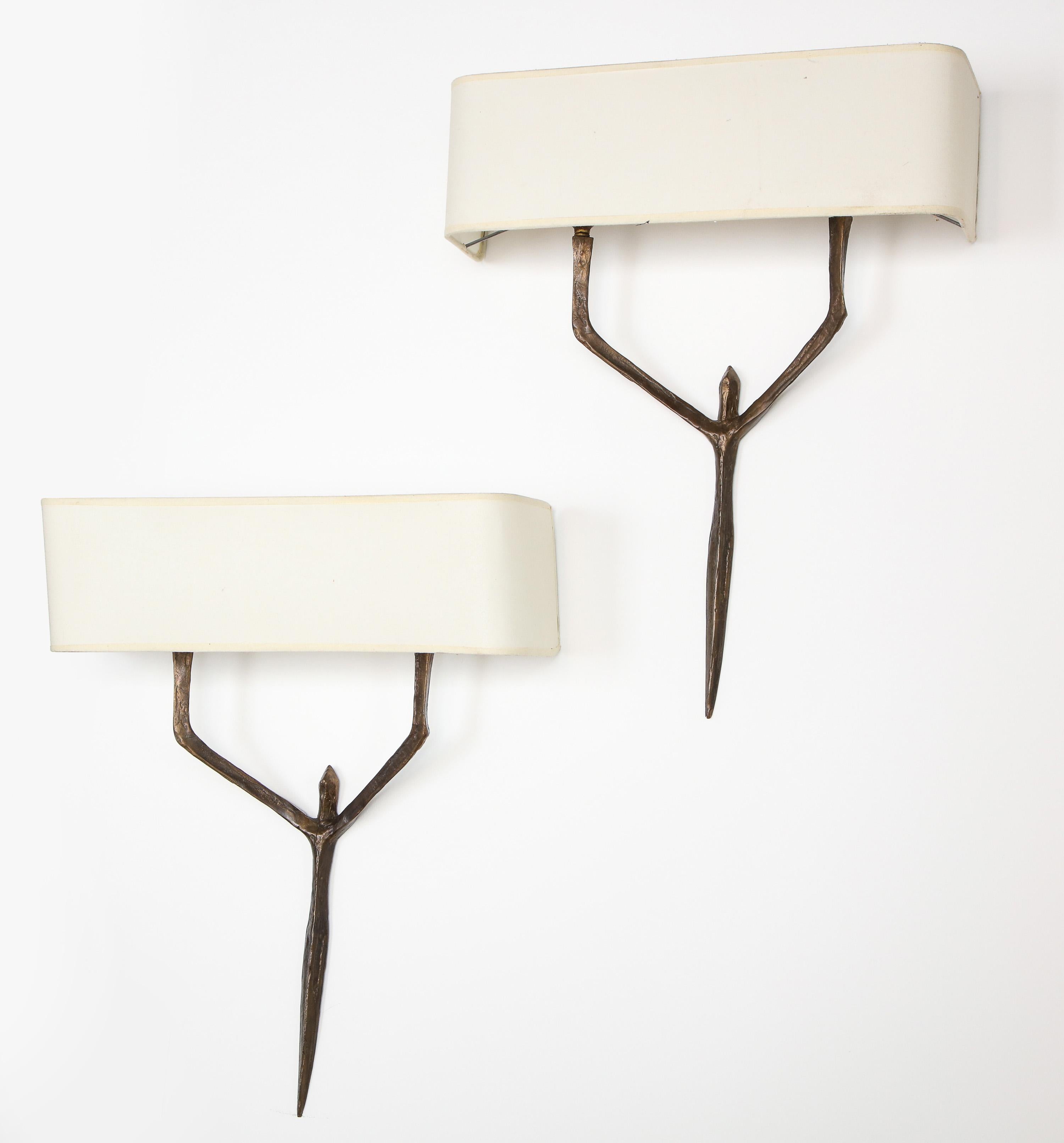 Pair of Agostini Sconces For Sale 2