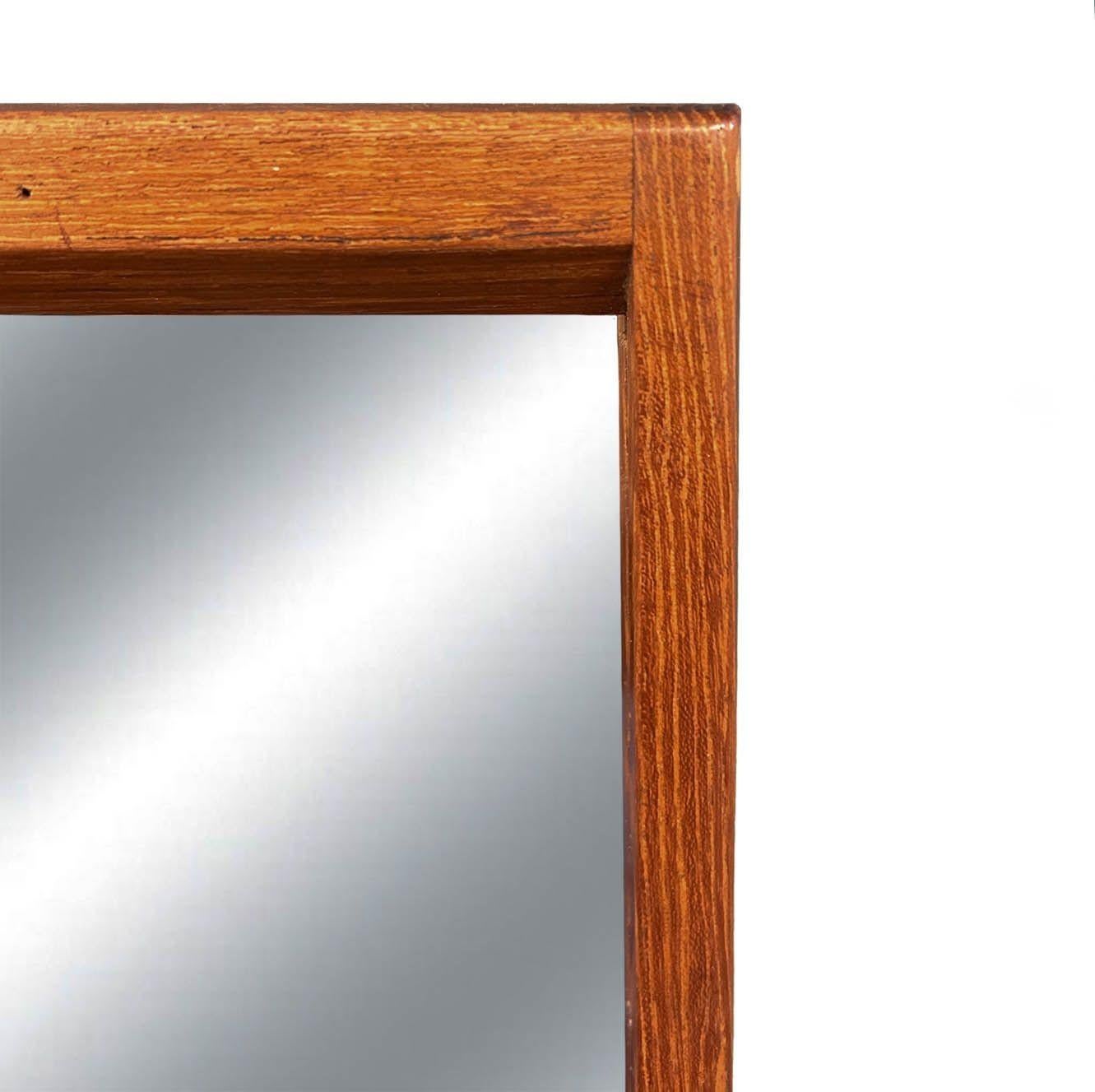 Oiled Pair of Aksel Kjersgaard Danish Teak Mirrors For Sale