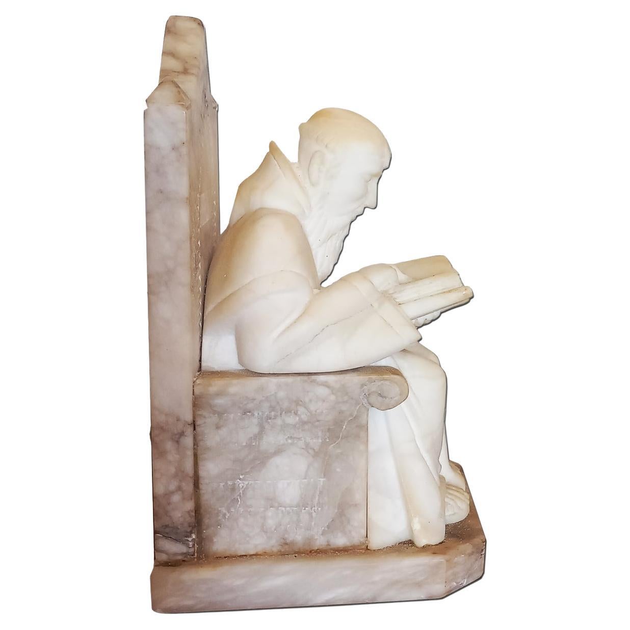 Library, Book, Throne, medieval, revival

Alabaster and marble bookends in the shape of monks sitting on a throne reading a book Medieval style figur of a monge carved on the albastro bench in Italian marble.

Library, Book, Throne, medieval,