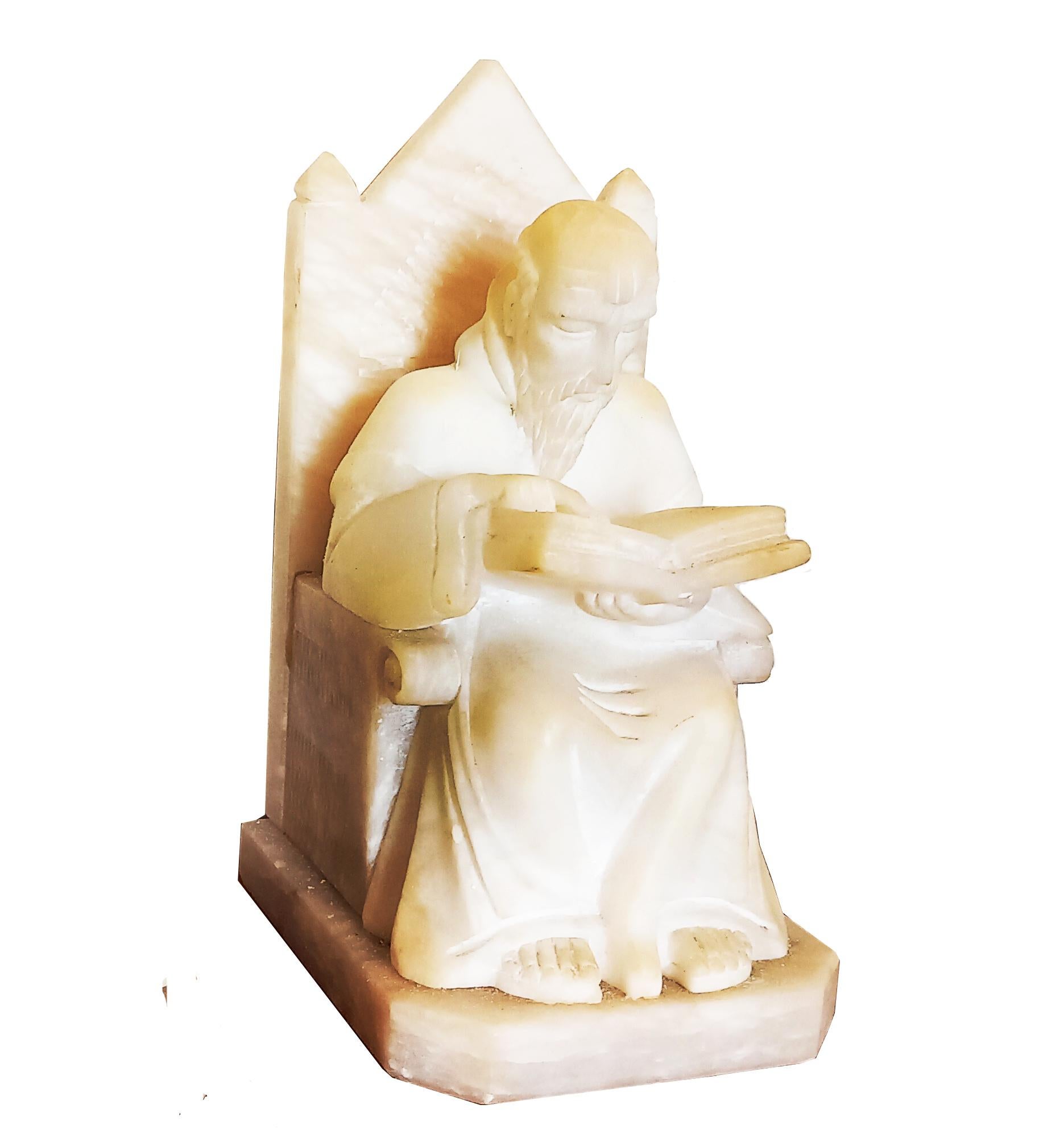 Library, Book, Throne, medieval, revival

Alabaster and marble bookends in the shape of monks sitting on a throne reading a book Medieval style figur of a monge carved on the albastro bench in Italian marble.

Library, Book, Throne, medieval,