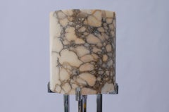 Pair of alabaster lamps attributed to Jean-Boris Lacroix