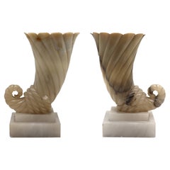 Pair of Alabaster Lamps, C. 1950