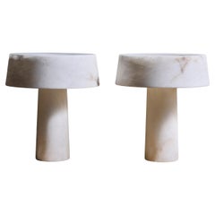 Pair of Alabaster Modern table Lamps