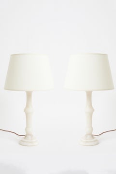 Pair of Alabaster Table Lamps
