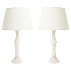 Pair of Alabaster Table Lamps