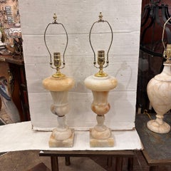 Paar Urnenlampen aus Alabaster