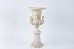 Pair of Alabaster Urns