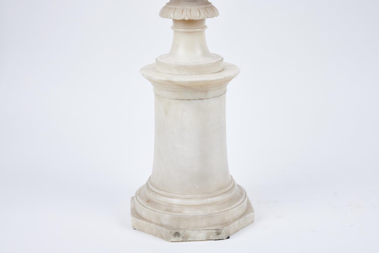 Pair of Alabaster Urns For Sale at 1stDibs