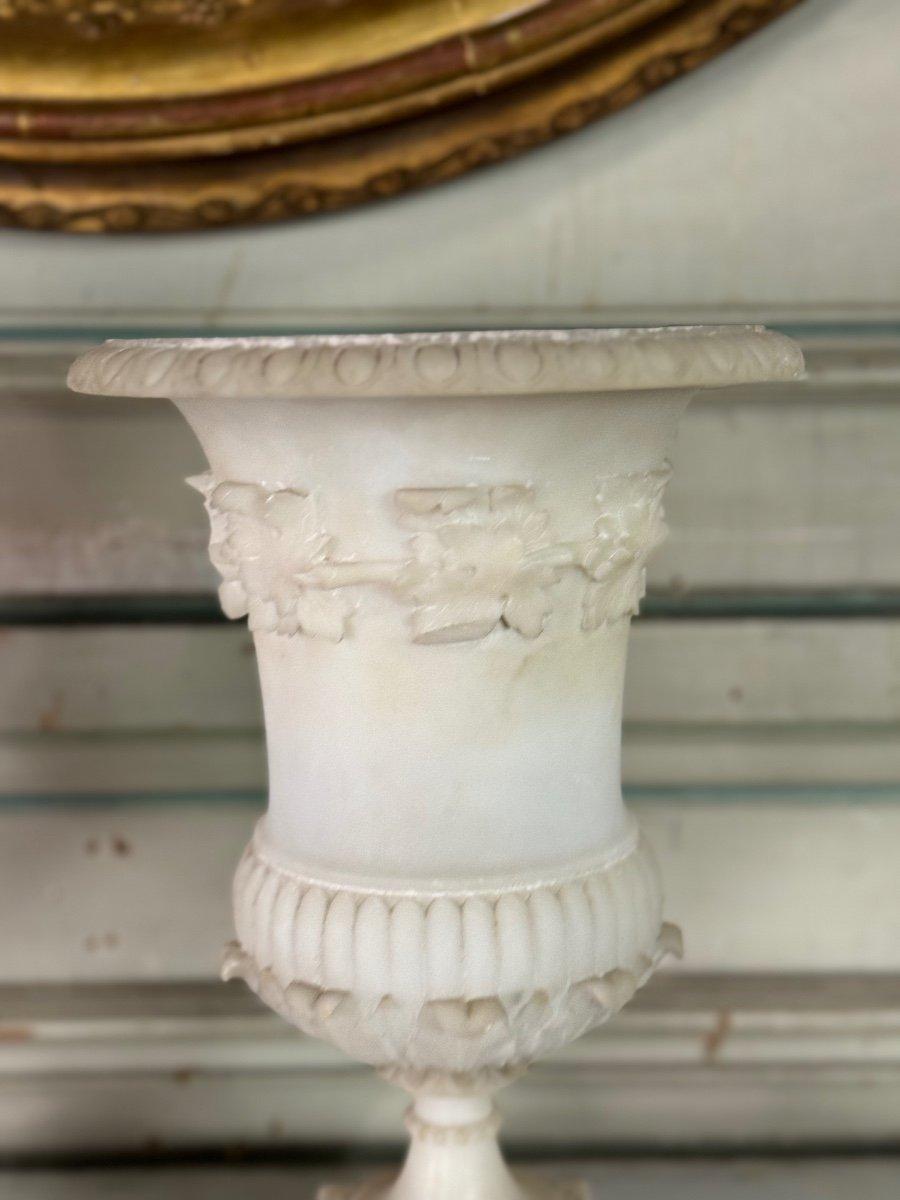 19th Century Pair Of Alabaster Vases, Italy About 1880