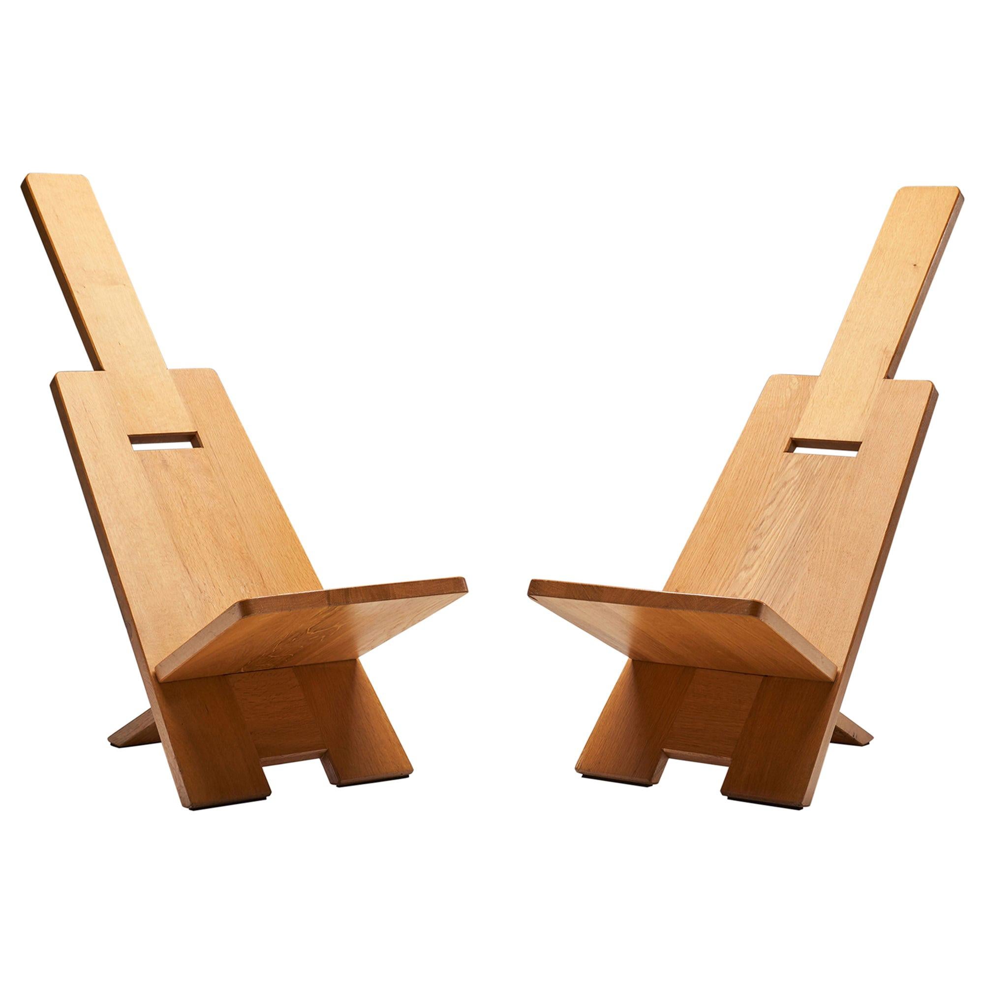 Pair of Sri Lankan Easy Armchairs, Sri Lanka, Late 20th Century For