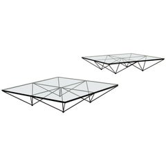 Pair of "Alanda" Coffee Tables by Italian Designer Paolo Piva, circa 1970