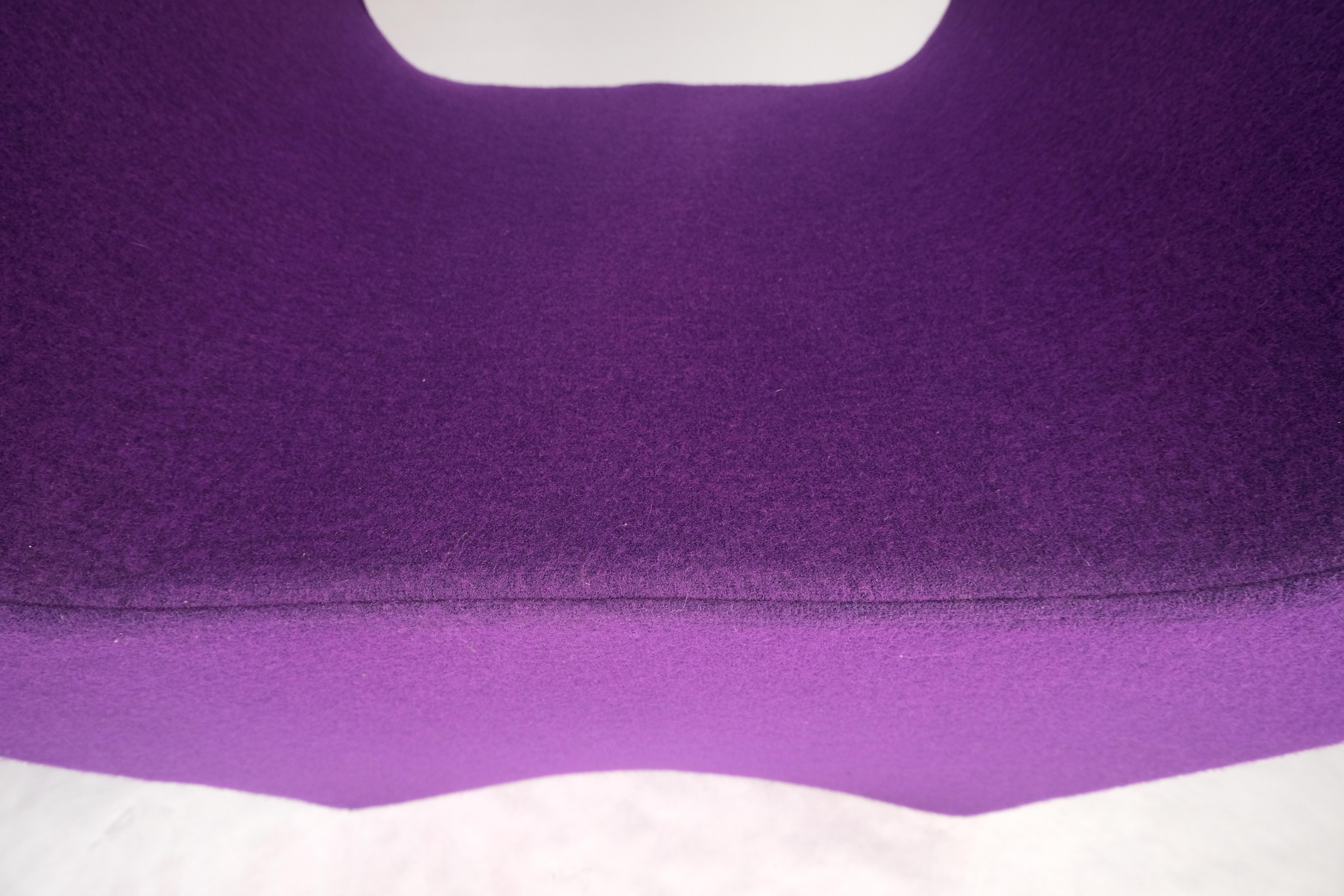 Pair of Albert Armchair Chairs by Ron Arad Moroso Purple  Wool Upholstery MINT! For Sale 10