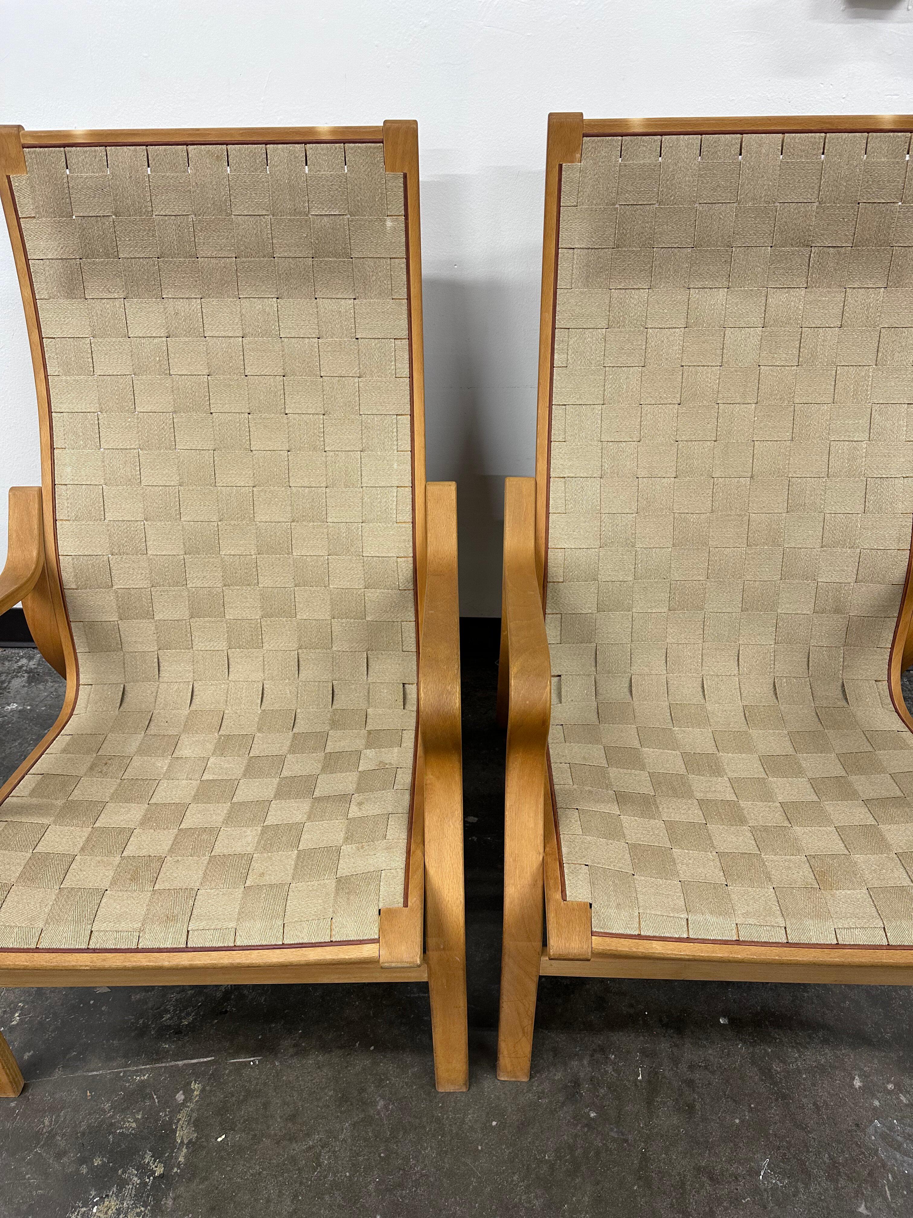 Mid-Century Modern Paire de chaises 
