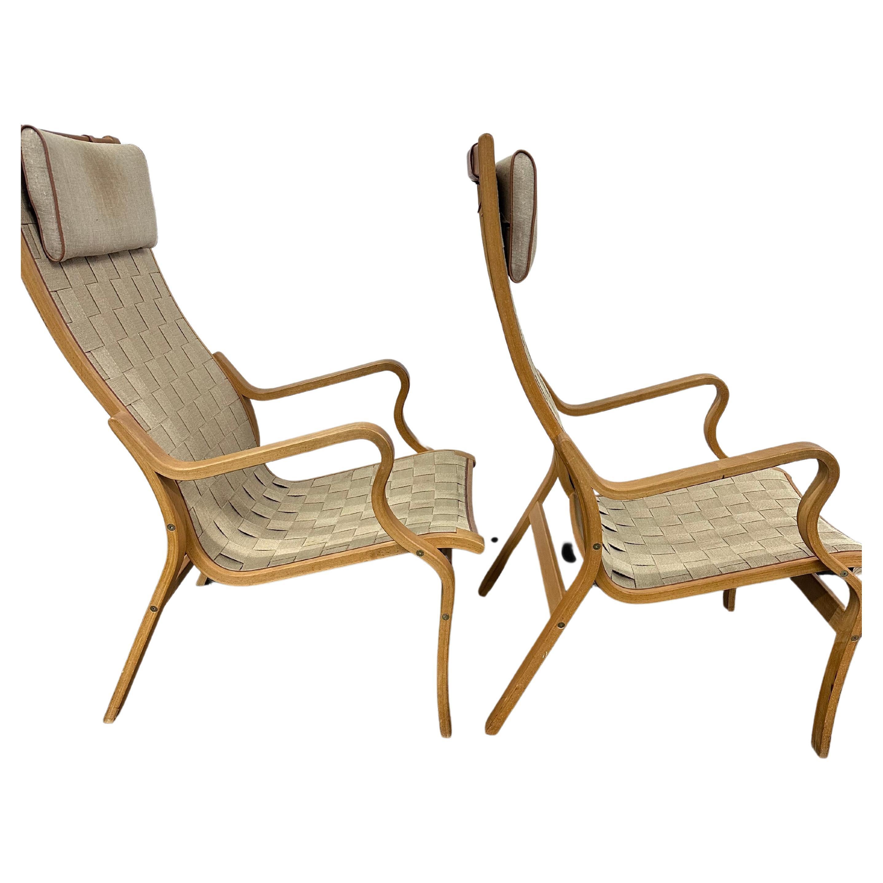 Pair of "Albert" Chairs by Finn Østergaard Armchair for Kvist Møbler, Denmark For Sale