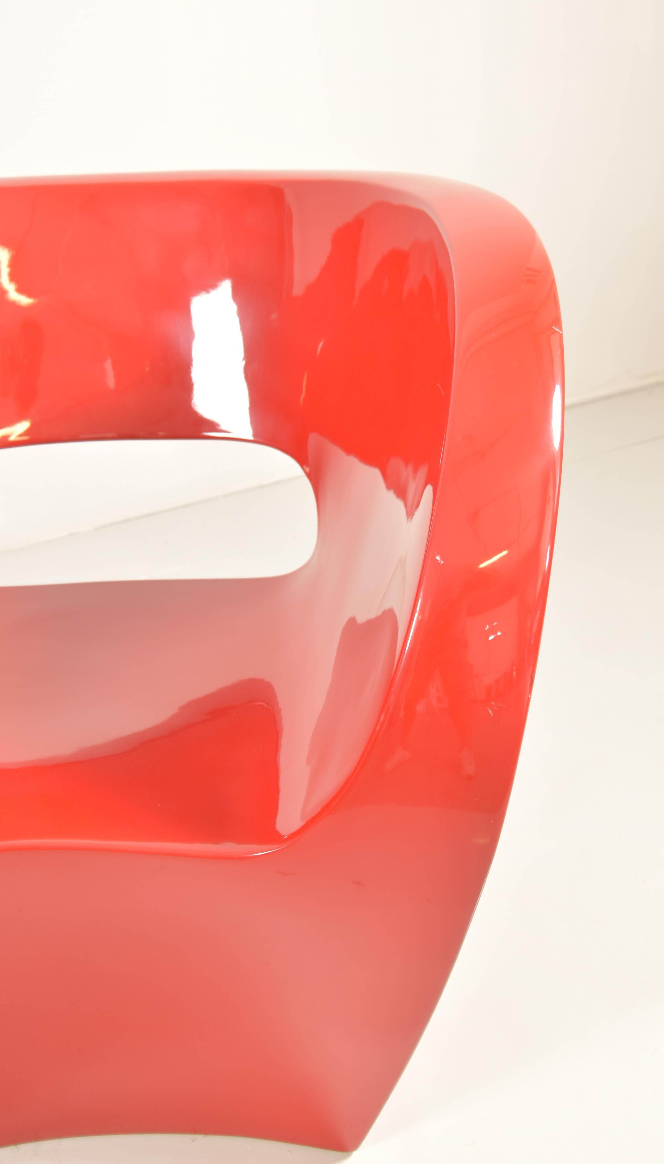 Pair of  Albert Red Armchairs by Ron Arad in 2000 for Moroso 1