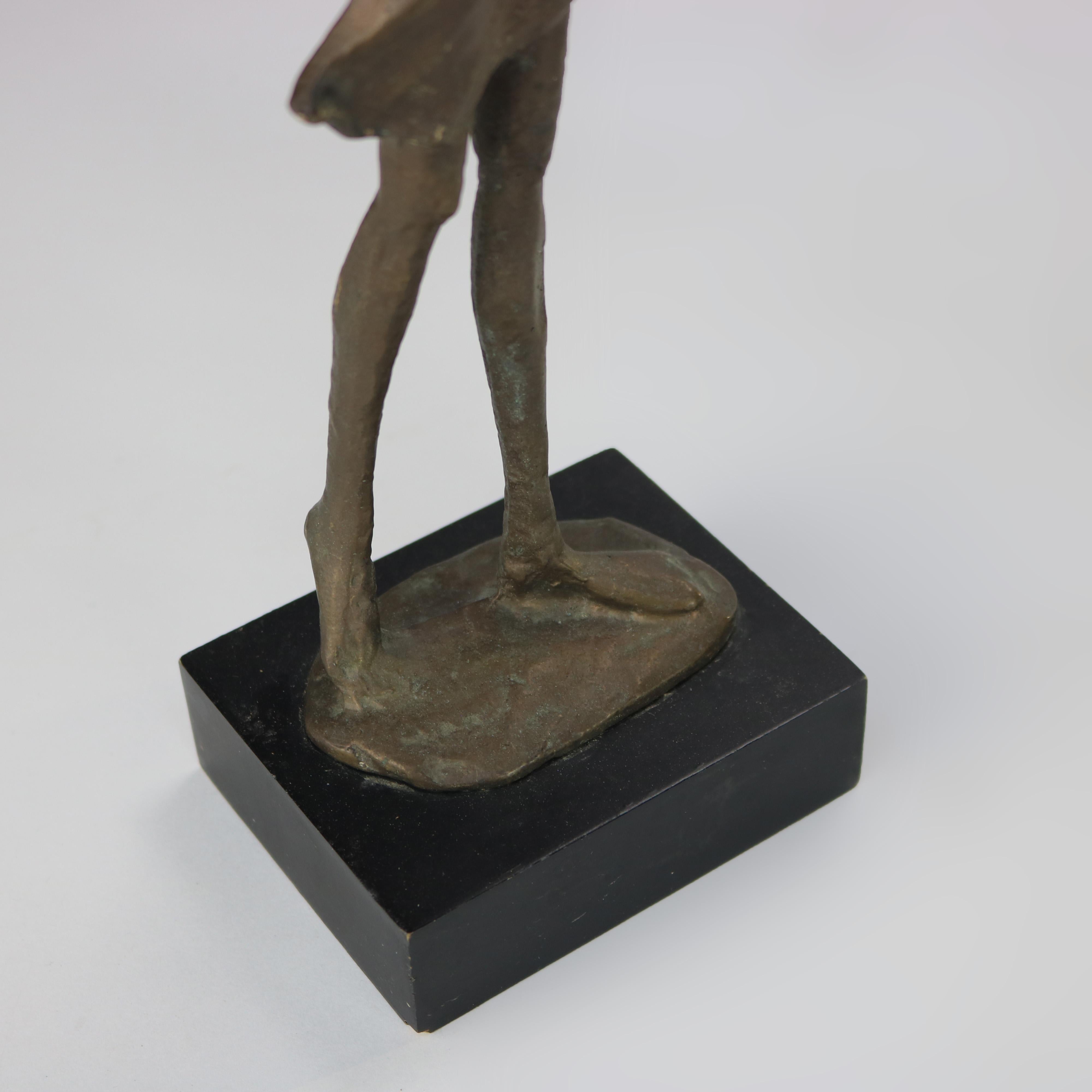 Pair of Alberto Giacometti Cubism Bronze Sculptural Musicians 20thC 6