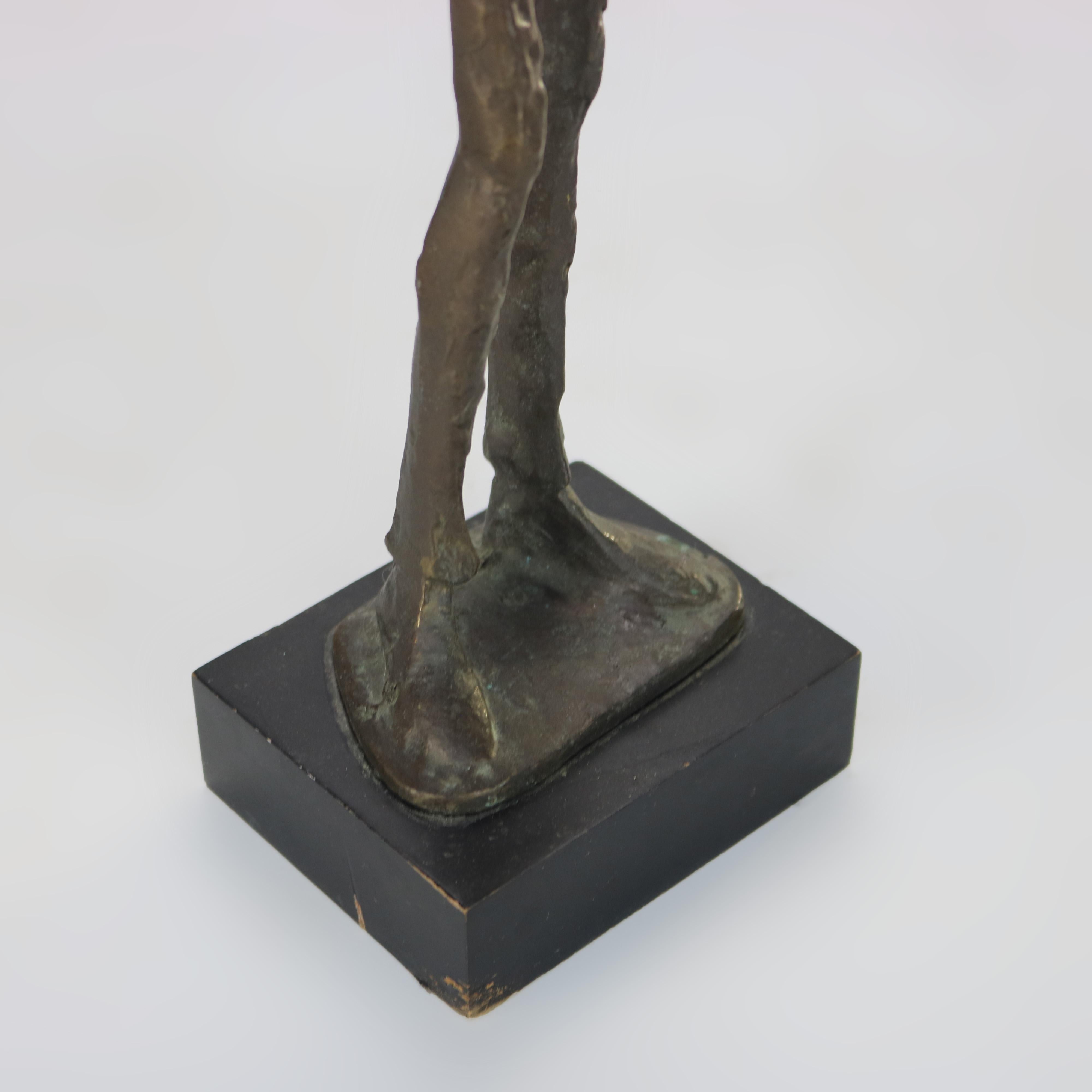 Pair of Alberto Giacometti Cubism Bronze Sculptural Musicians 20thC 5