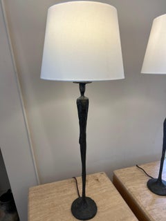 Pair of Alberto Giacometti-style lamps Porta Romana, 20th century