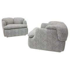 Pair of Alberto Rosselli for Saporiti Confidential Lounge Chairs