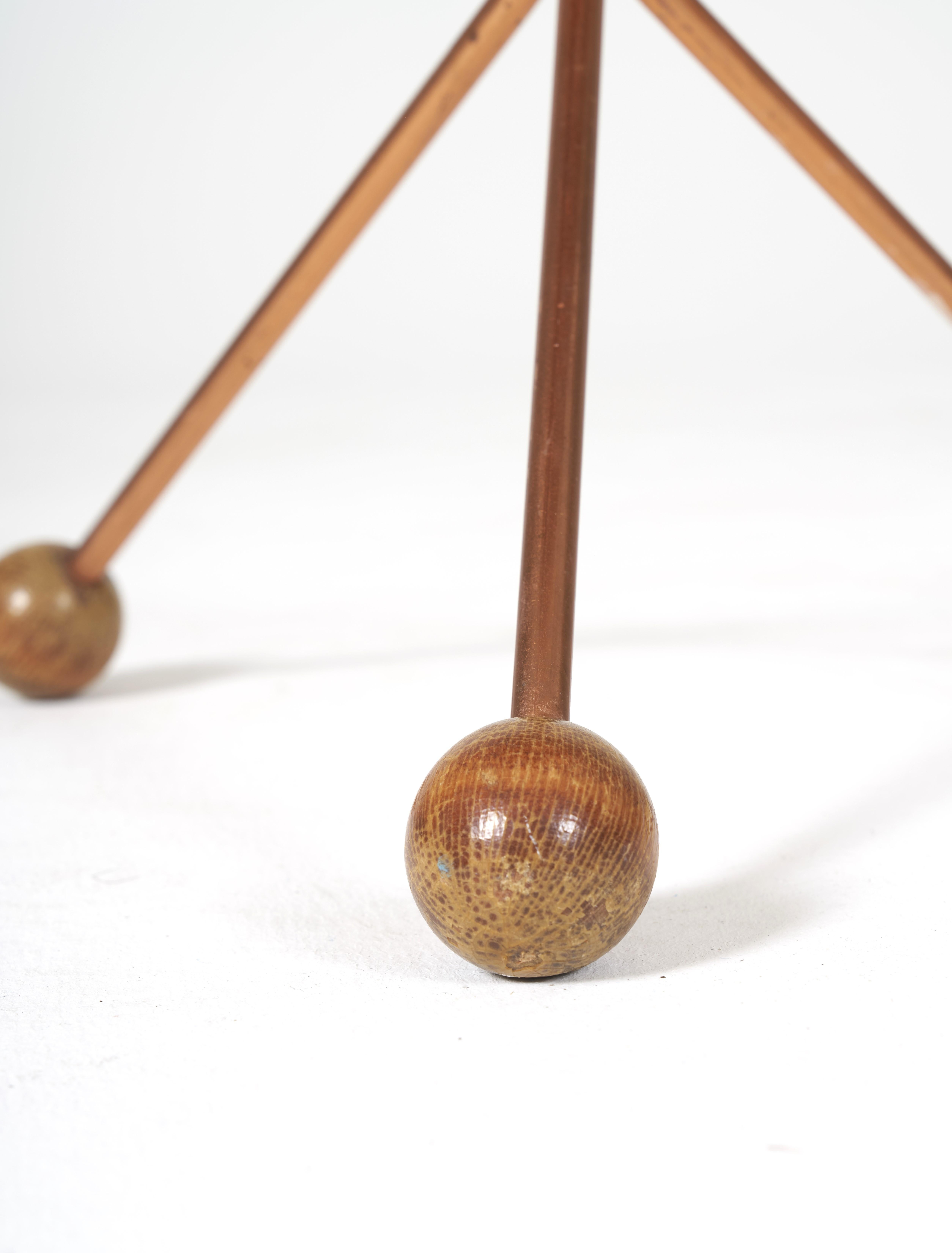 Copper Pair of Alberts teak side tables by Albert Larsson.