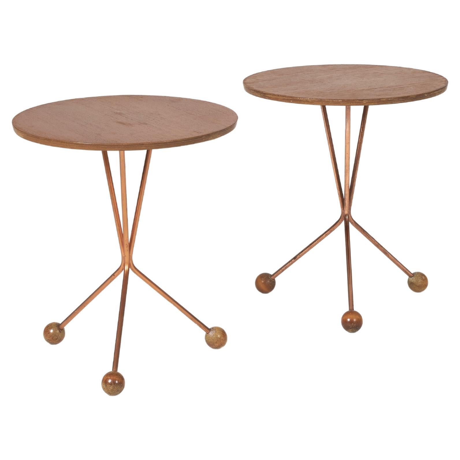 Pair of Alberts teak side tables by Albert Larsson.