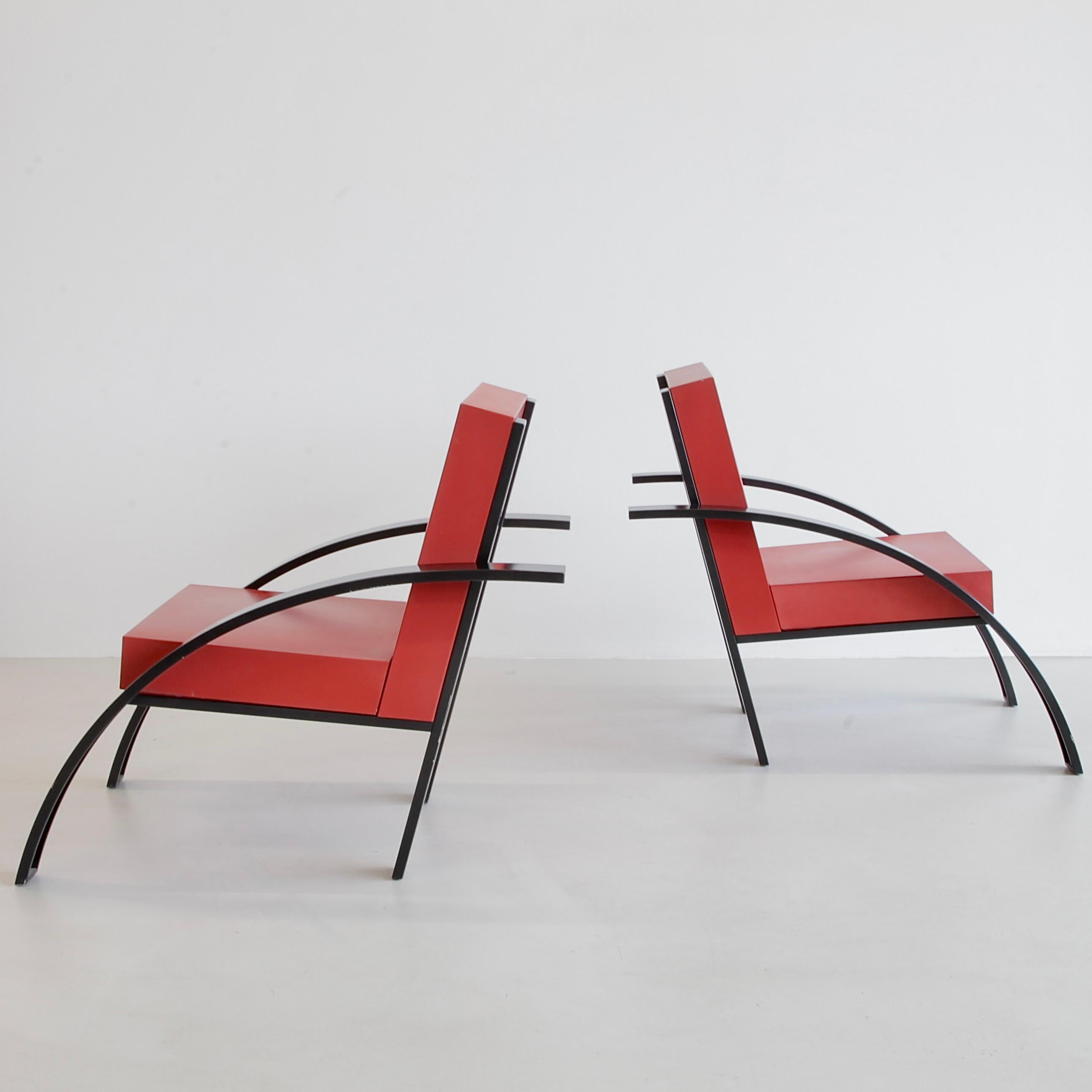 Pair of Aldo Rosse 'PARIGI' Armchairs, 1989 For Sale 1
