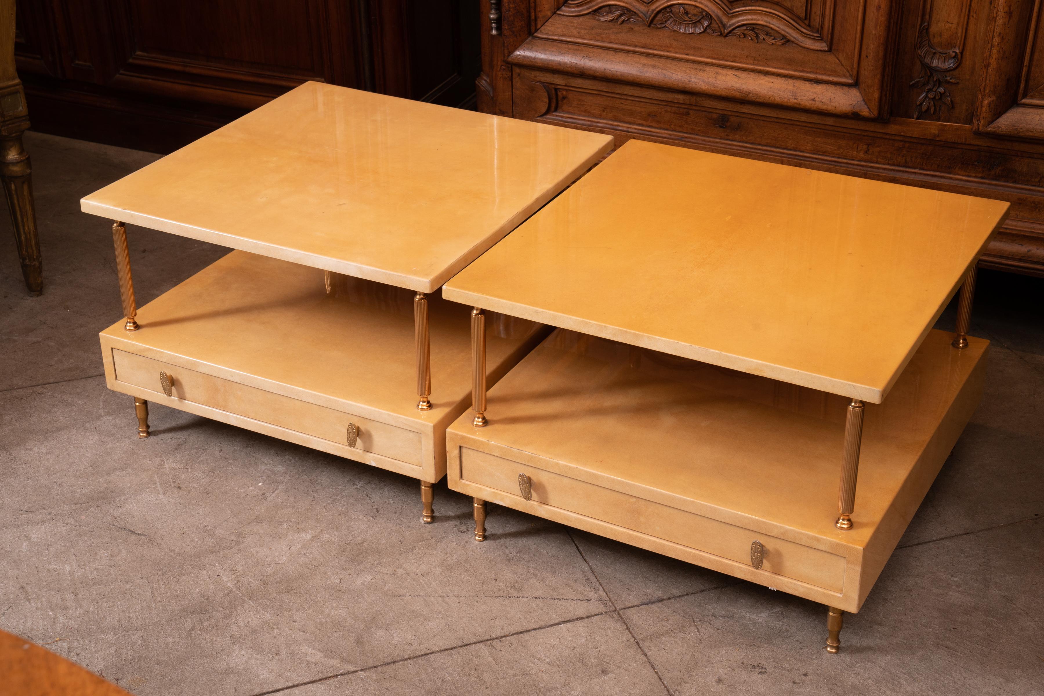 Late 20th Century Pair of Aldo Tura Lacquered Tables