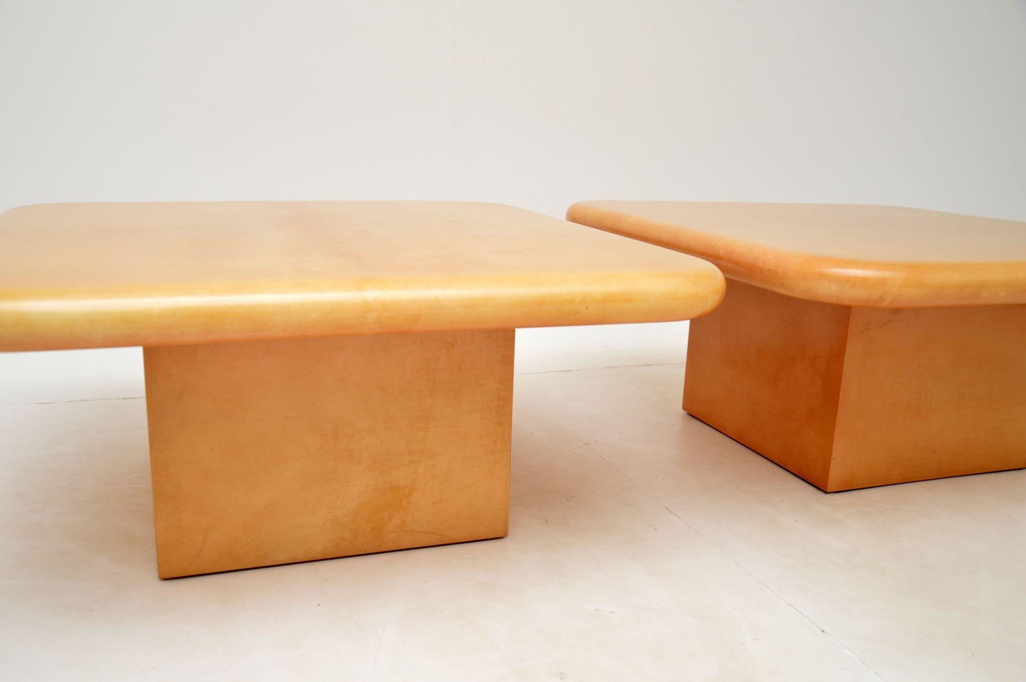 Pair of Aldo Tura Vintage Italian Lacquered Parchment Tables 3