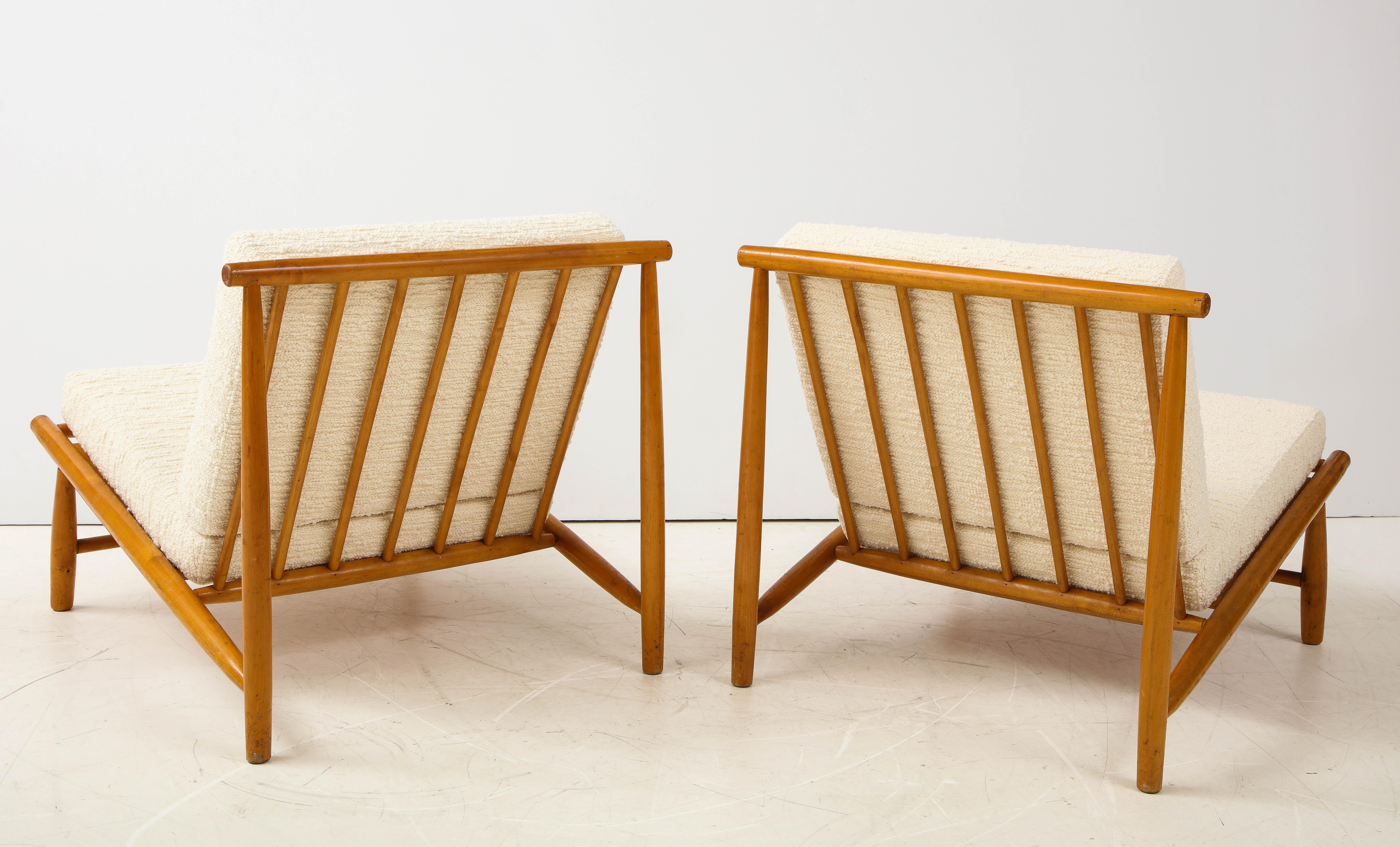 Scandinavian Modern Pair of Alf Svensson 'Interiors' Model Lounge Chairs, Sweden, c. 1960