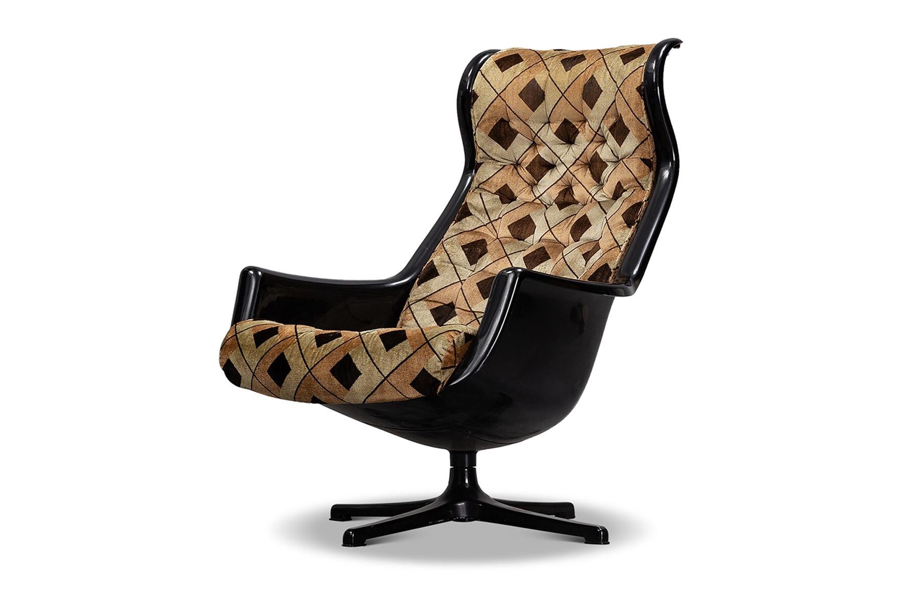 Alf Svensson Swedish Mid Century Galaxy Swivel Lounge Chair