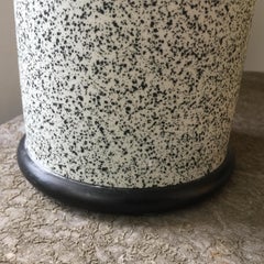 Paire de vases en céramique Alfiero Mangani finition granite