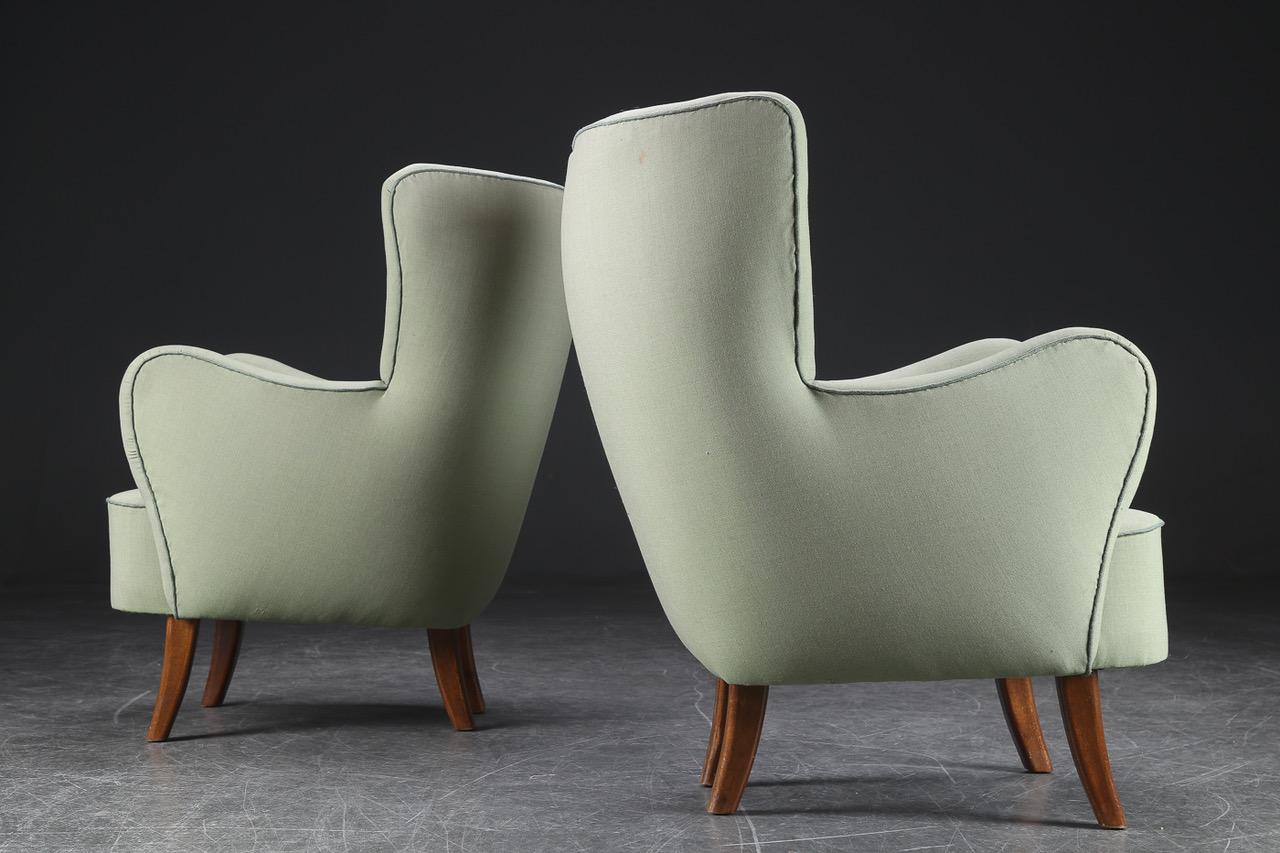 Danish Pair of Alfred Christensen Armchairs For Sale