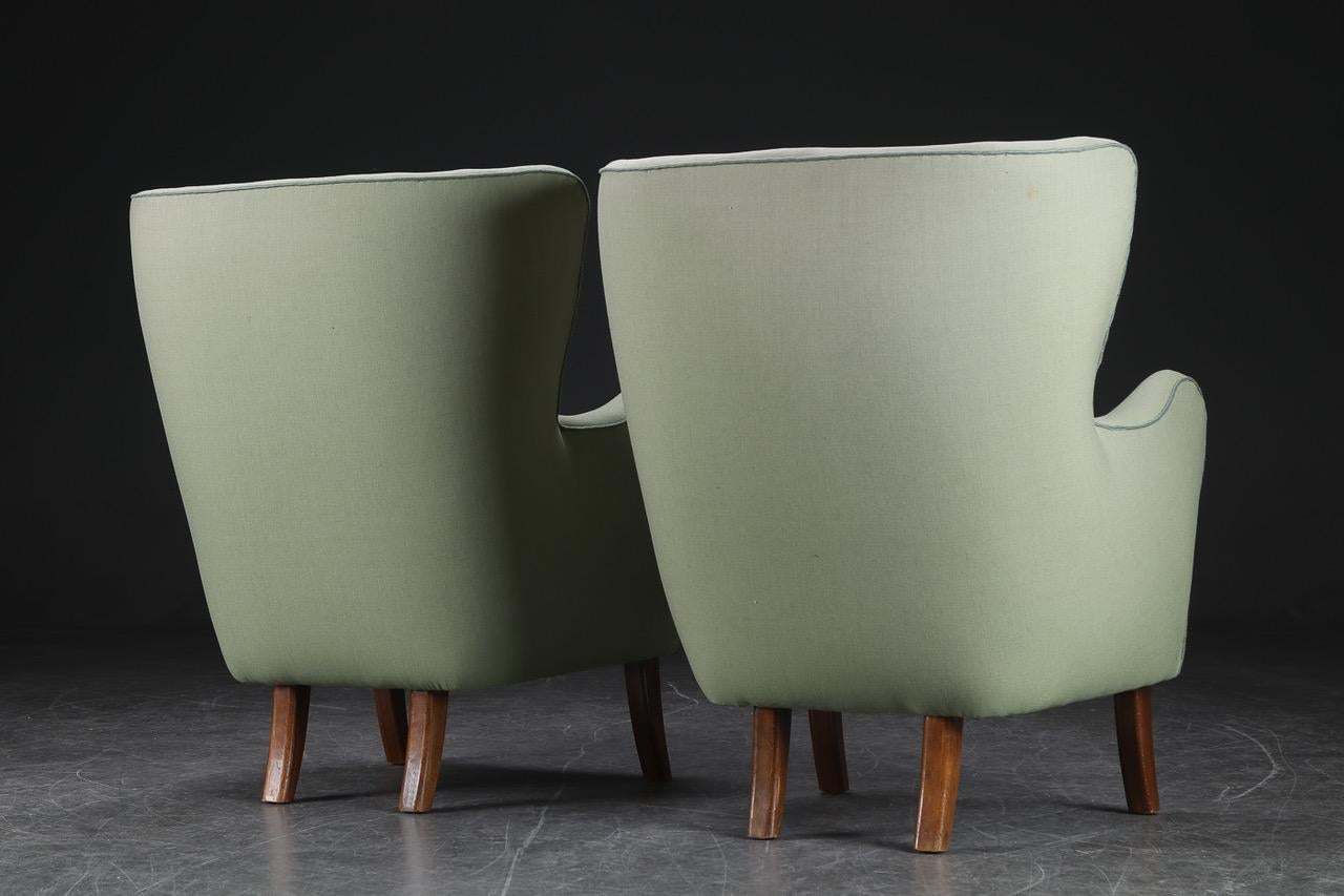 Mid-20th Century Pair of Alfred Christensen Armchairs For Sale