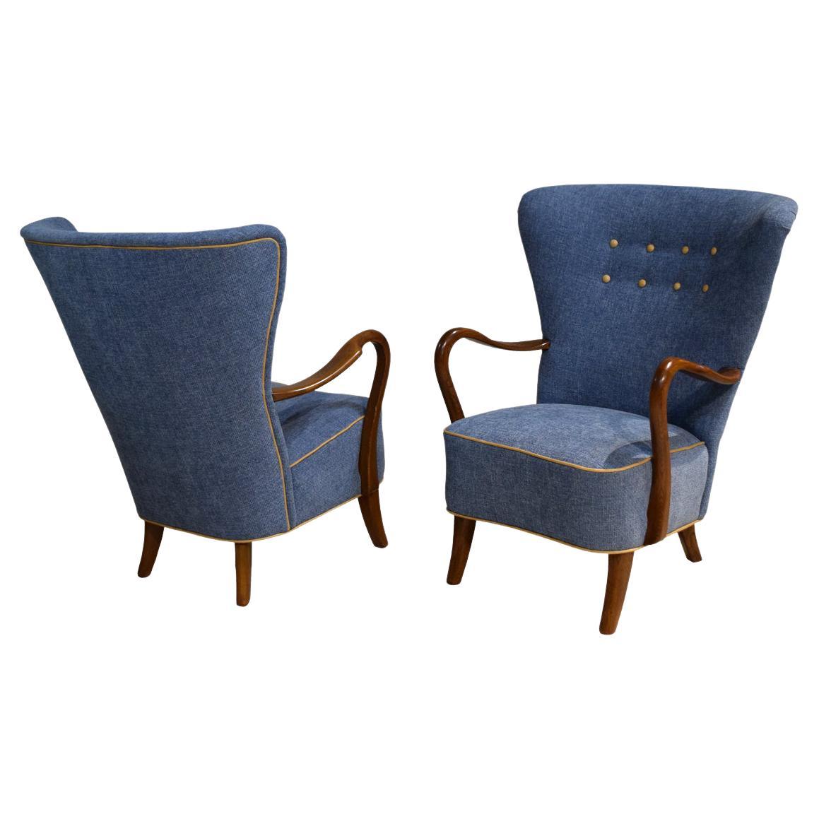 Pair of Alfred Christensen Lounge Chairs