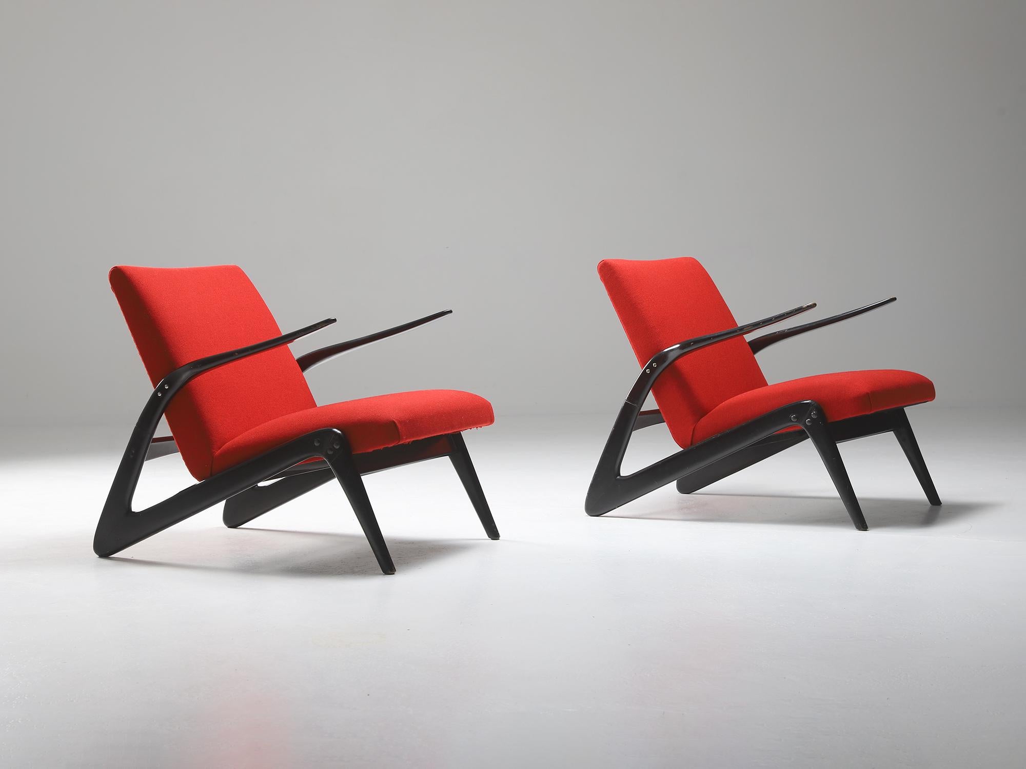 Find here a set of Alfred Hendrickx S6L chairs, that has become difficult to find here in Belgium. It was first presented with other Belform furniture in 1958 at the world expo in Brussels. 

The design and construction of this chair is thoughtful