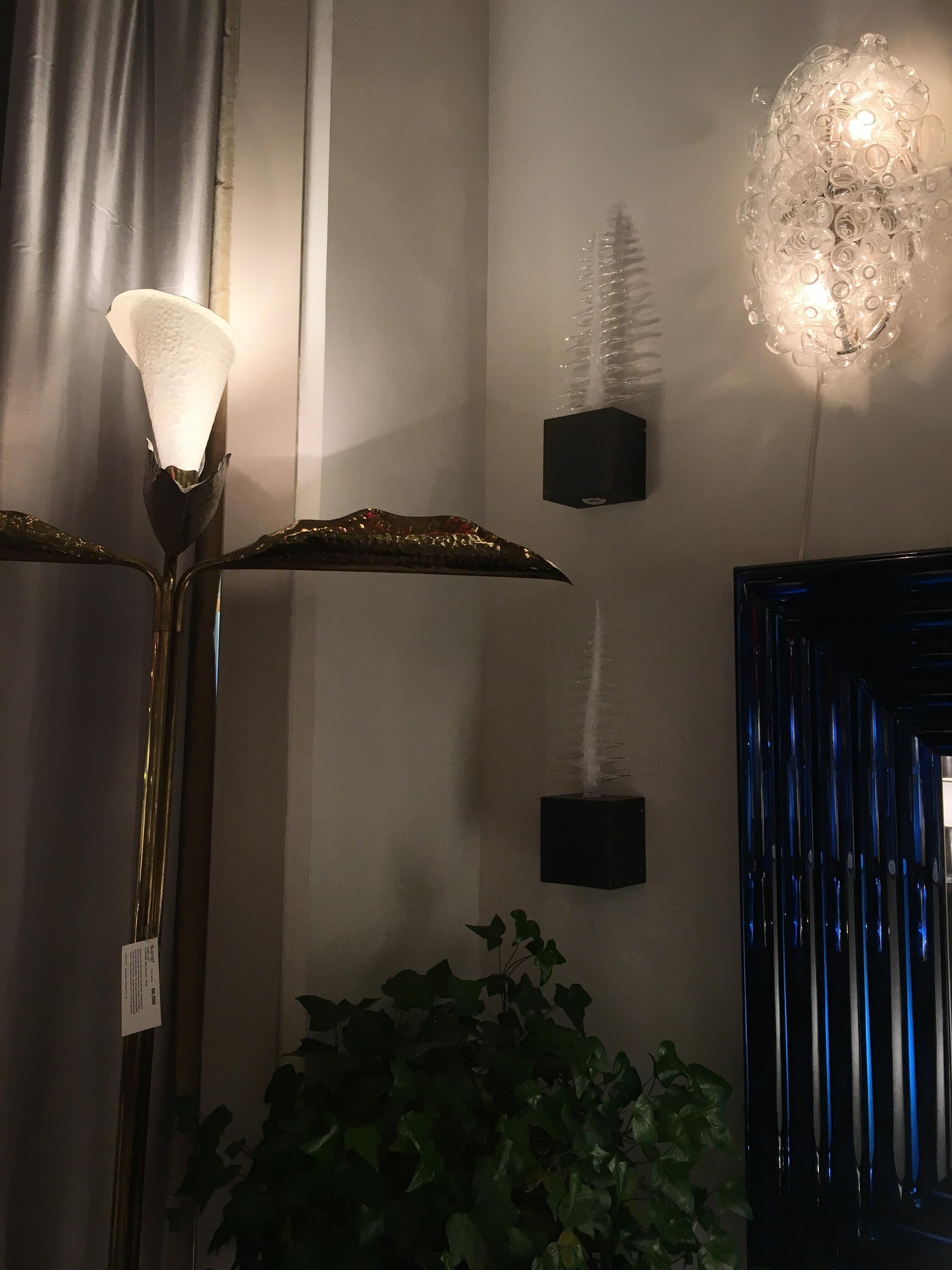 Contemporary Pair of “Alga Bianca” Sconces by Simone Crestani, Italy, 2012 For Sale