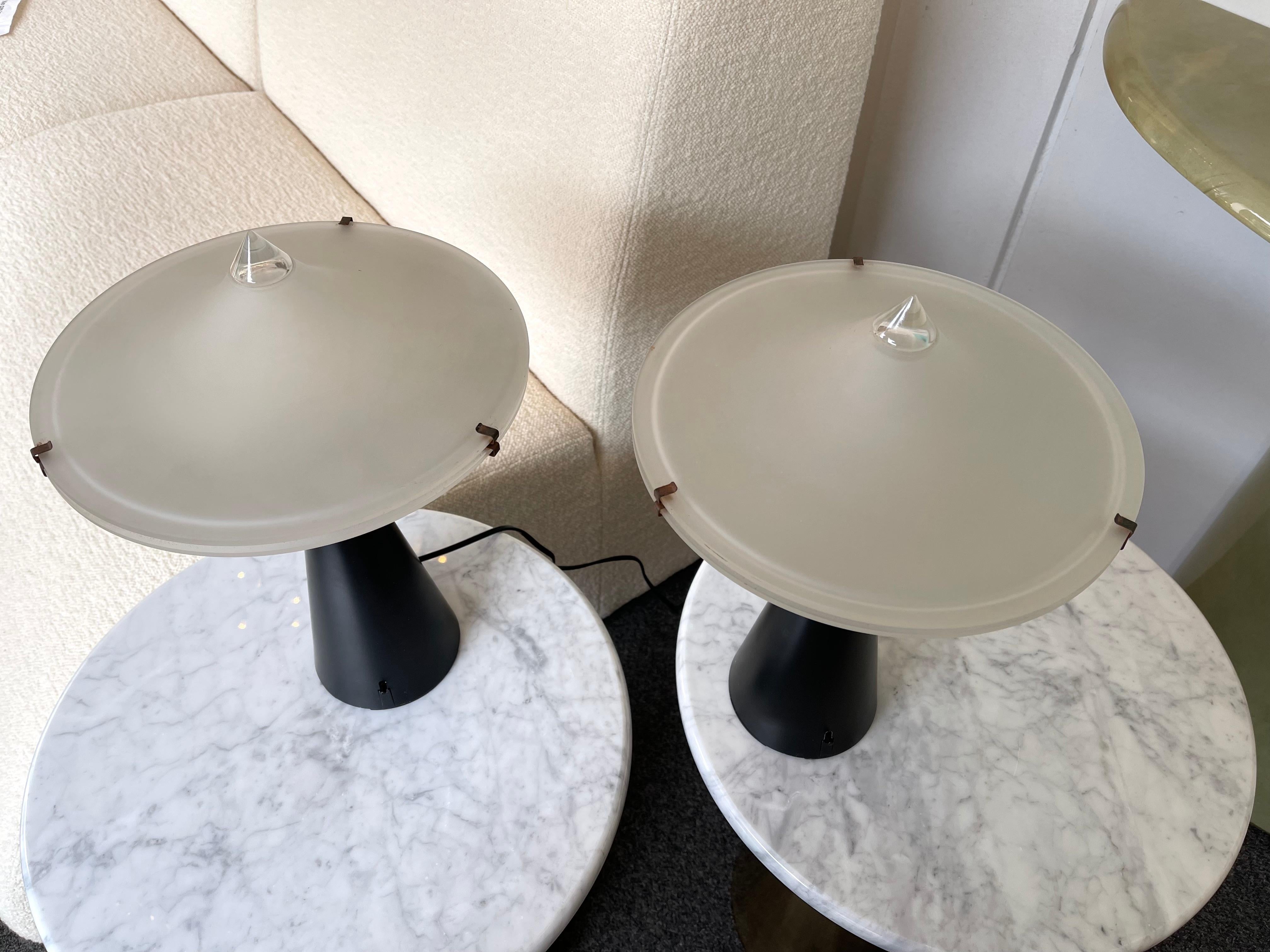 Pair of Alien Lamps by Cesare Luciano for Tre Ci Luce, Italy, 1970s 4