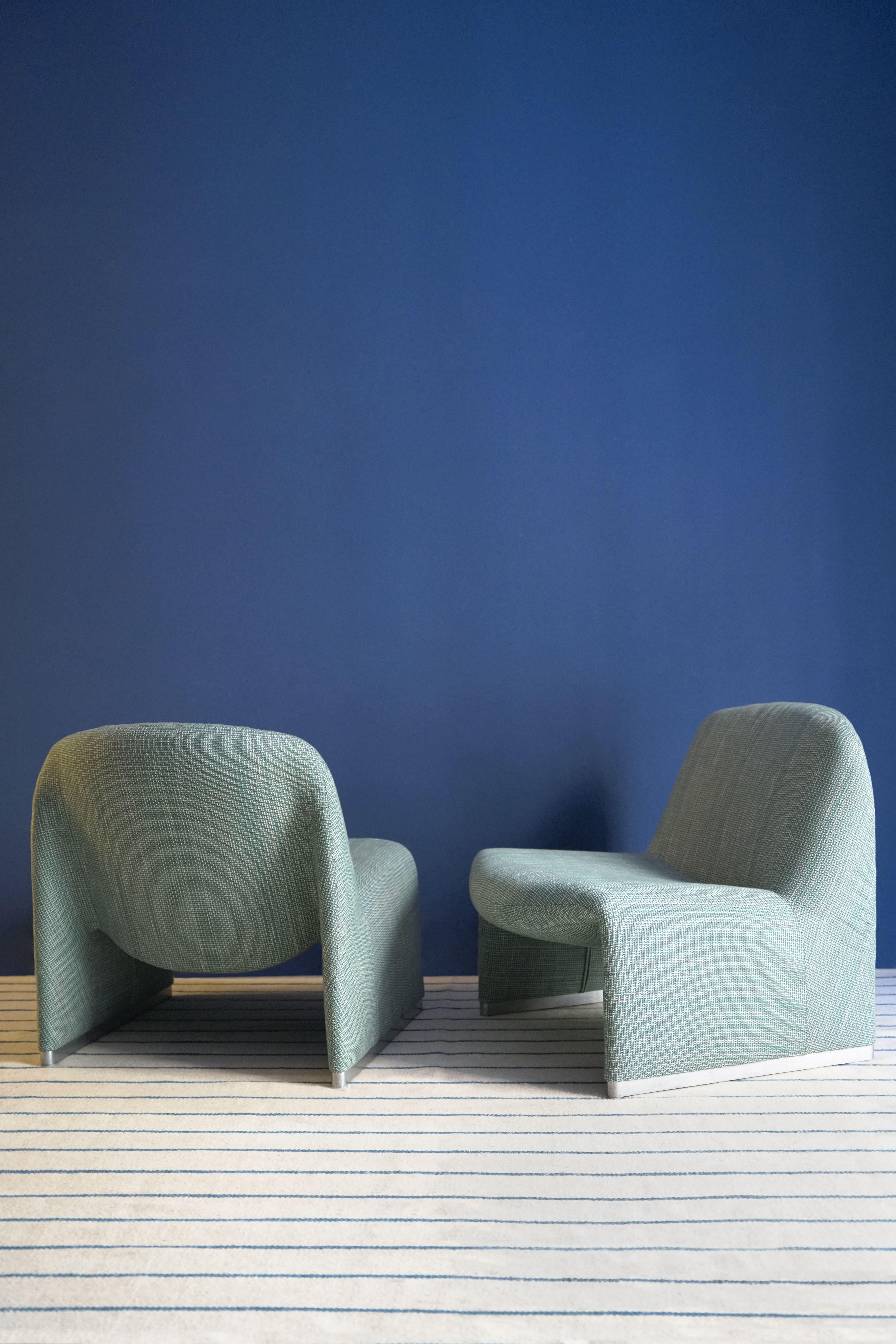 Paar Alky-Sessel 70er Jahre von Designer Giancarlo Piretti (Ende des 20. Jahrhunderts) im Angebot