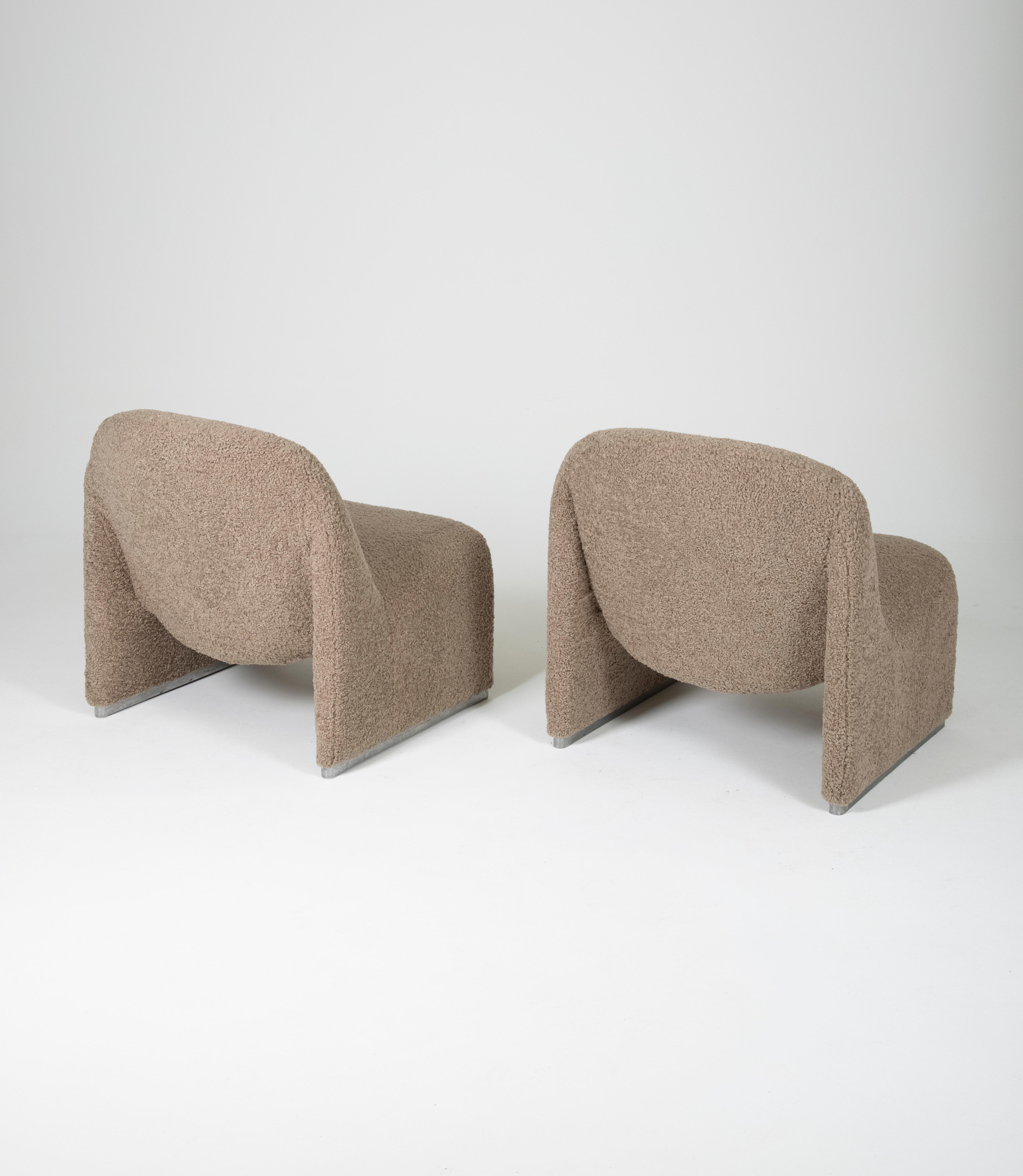 Late 20th Century Pair of Alky Armchairs by Giancarlo Piretti for Artifort, 1970s