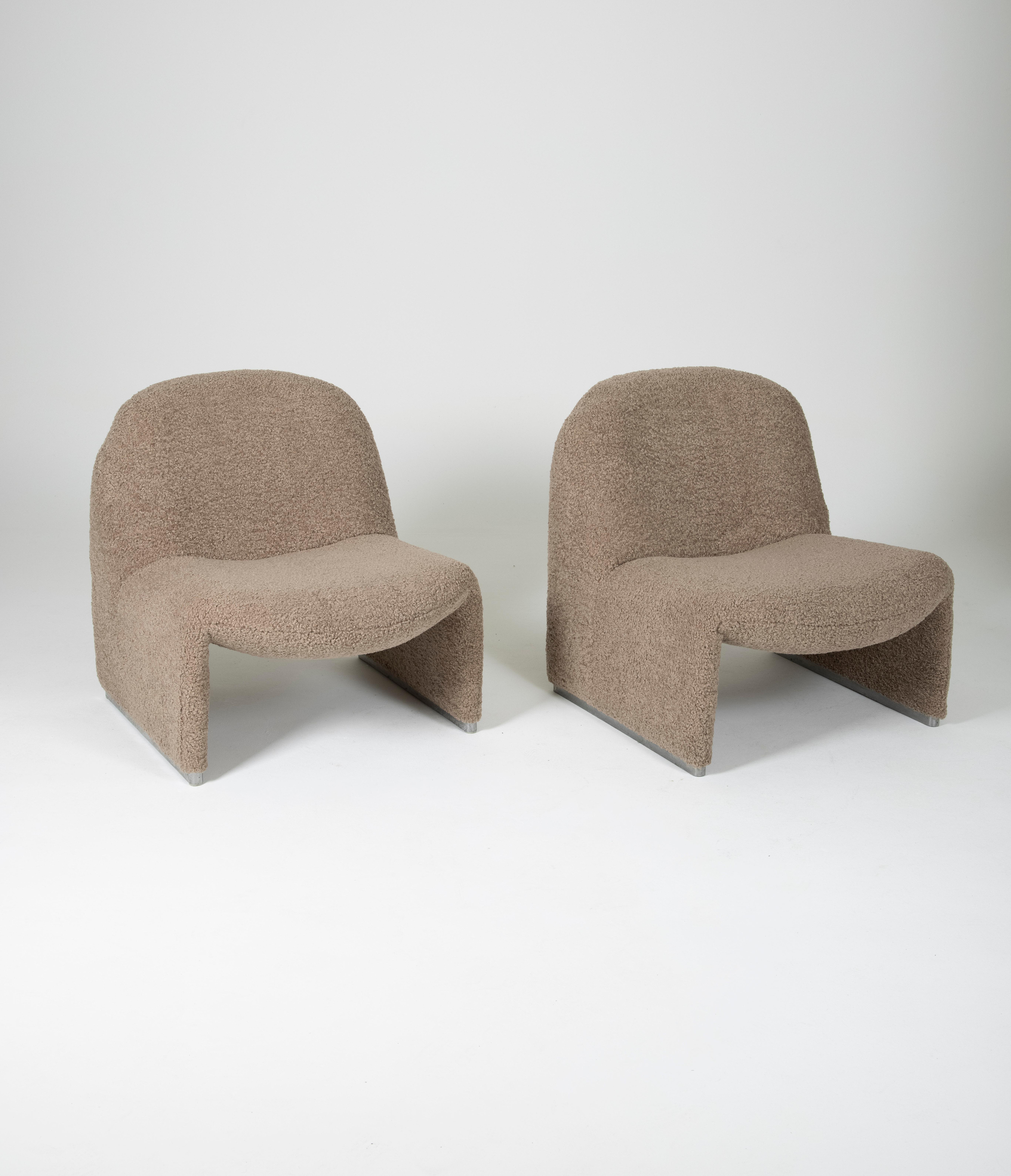 Pair of Alky Armchairs by Giancarlo Piretti for Artifort, 1970s 1