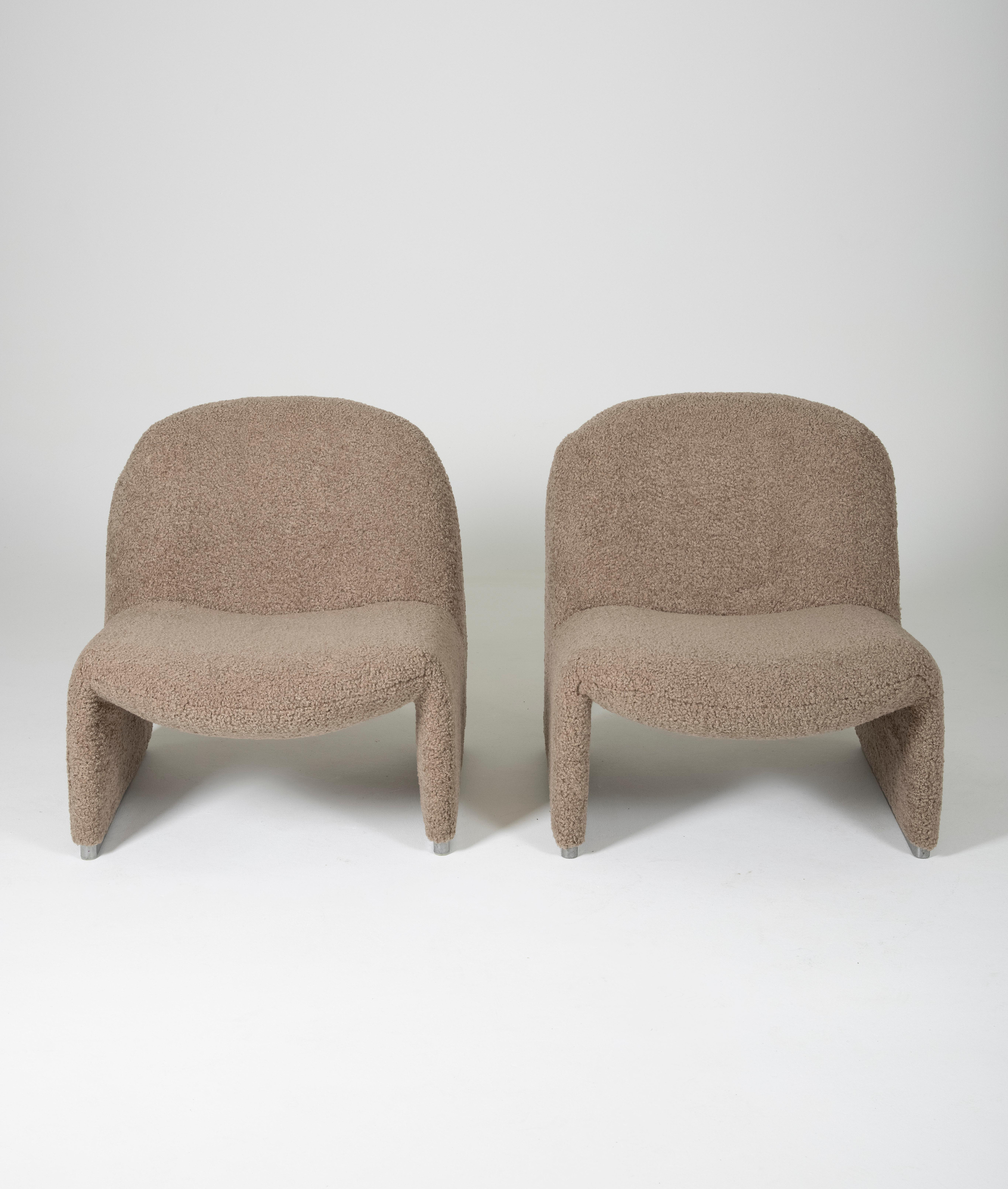 Pair of Alky Armchairs by Giancarlo Piretti for Artifort, 1970s 2