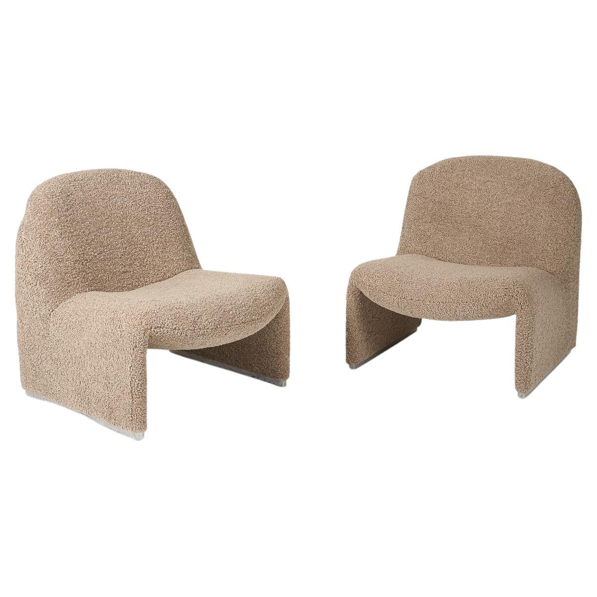 Pair of Alky Armchairs by Giancarlo Piretti for Artifort 1970s