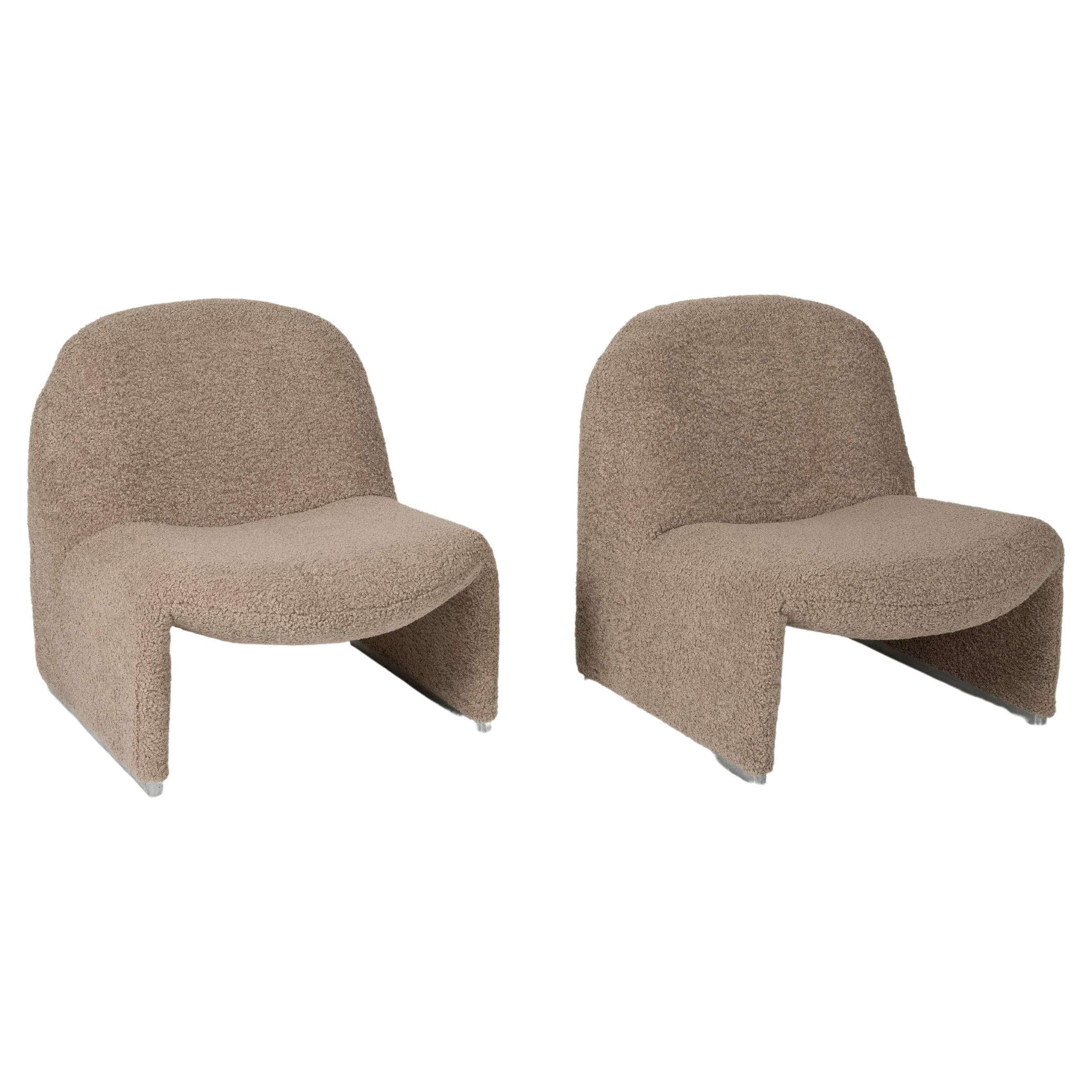 Pair of Alky Armchairs by Giancarlo Piretti for Artifort, 1970s
