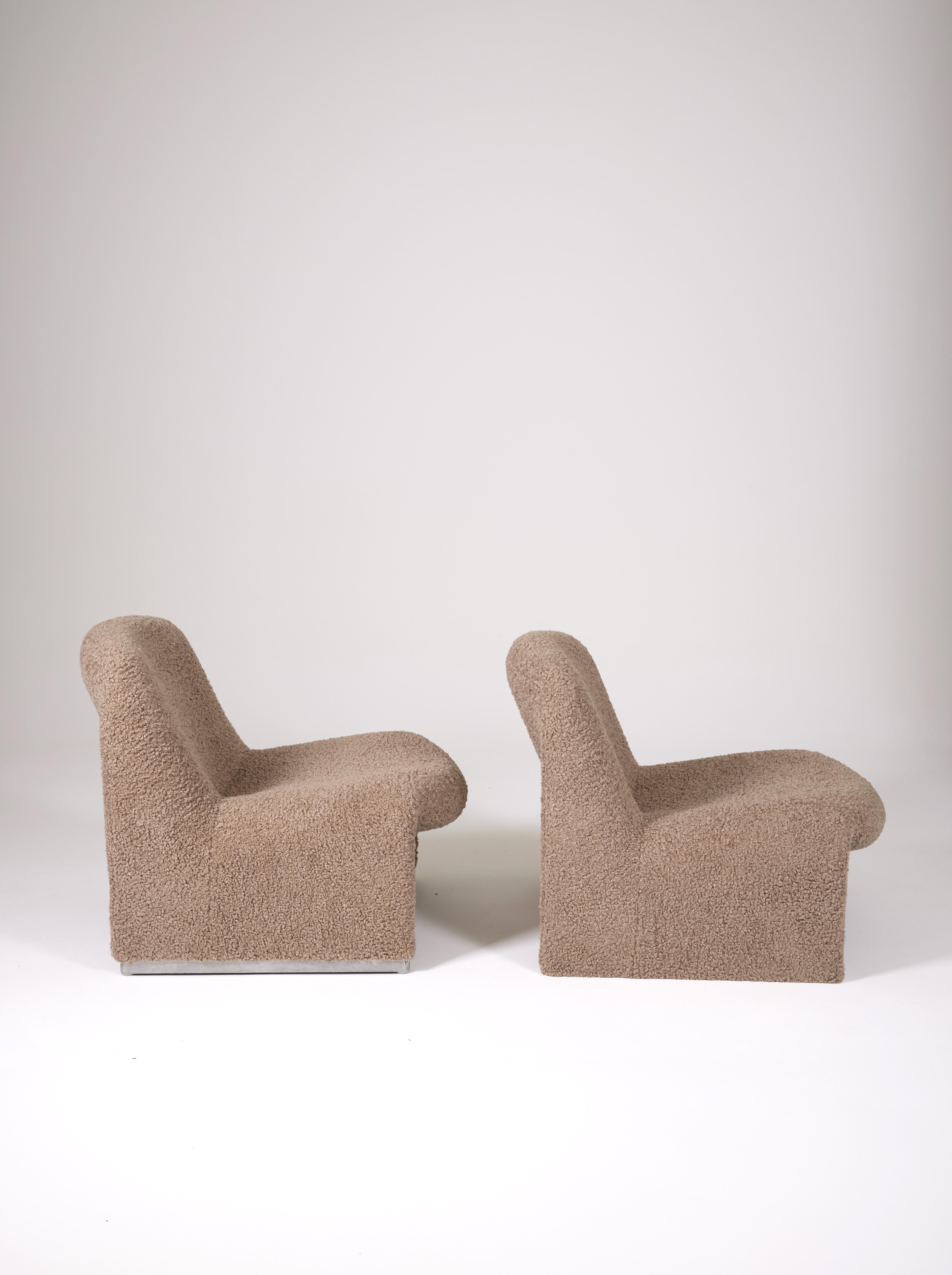 Pair of Alky armchairs by Giancarlo Piretti for Artifort, Italy 1970s  1