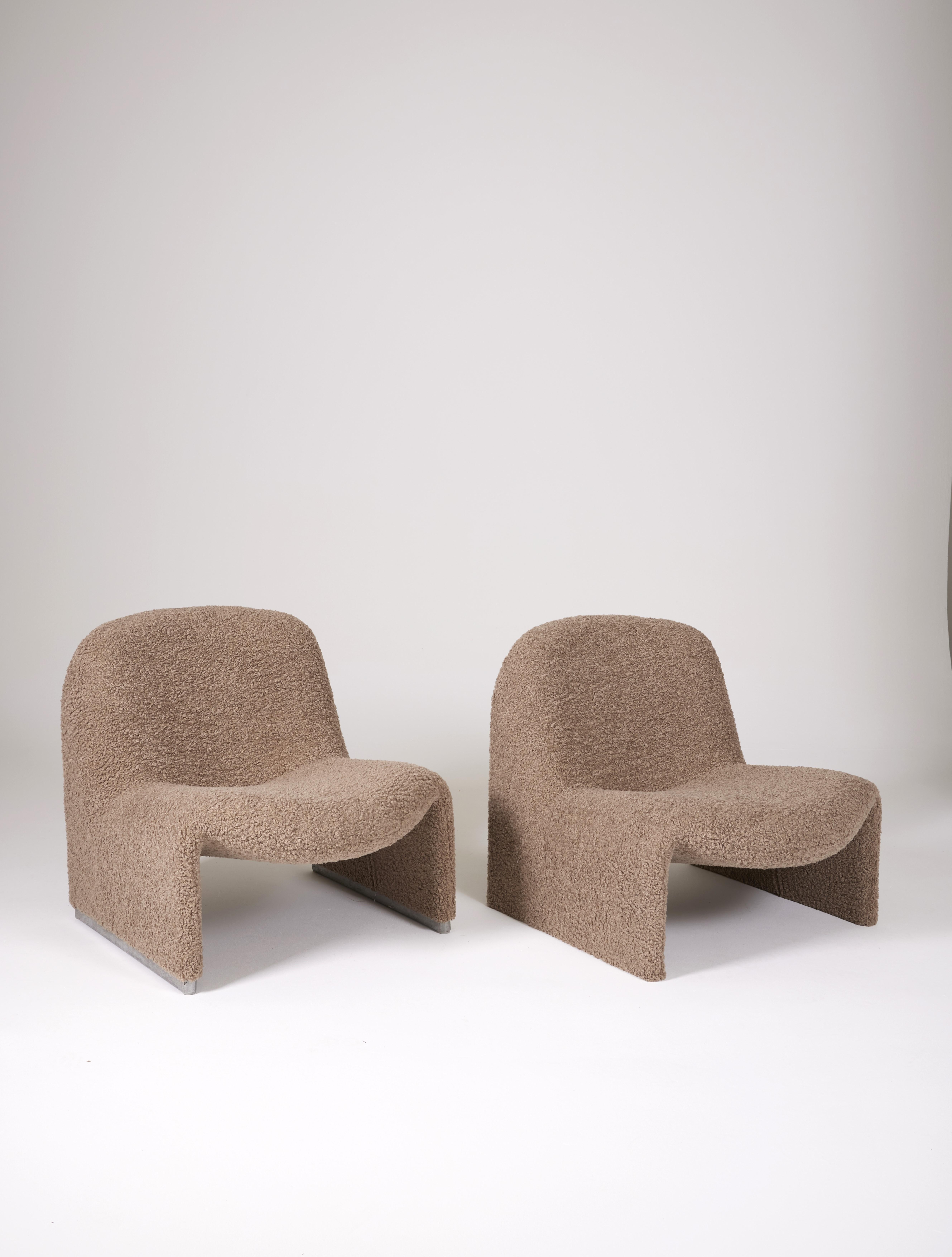 Pair of Alky armchairs by Giancarlo Piretti for Artifort, Italy 1970s  2