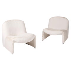 Pair of Alky armchairs by Giancarlo Piretti for Artifort, Italy 1970s 