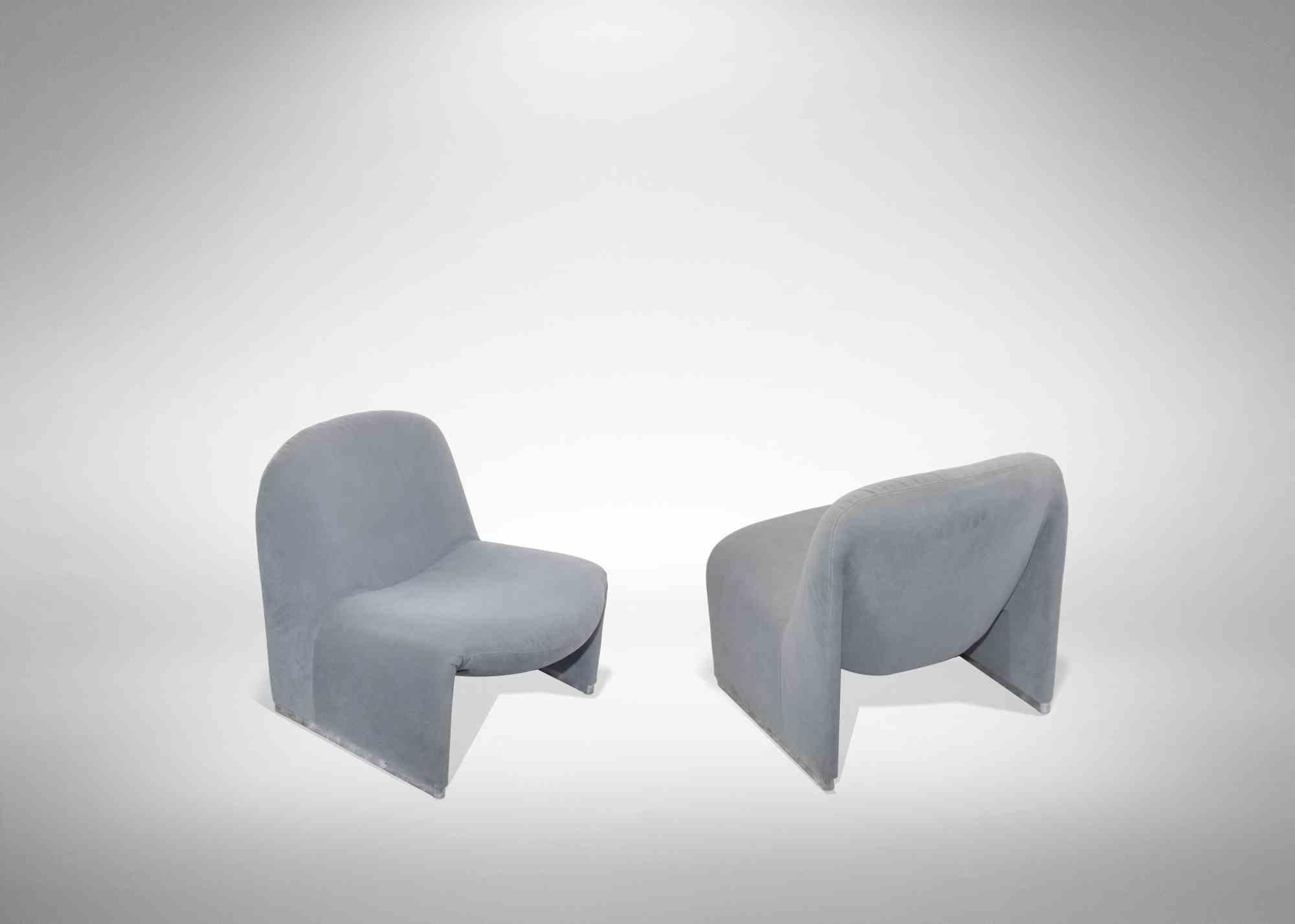 Italian Pair of Alky Armchairs by Giancarlo Piretti for Castelli, Italy, 1972 For Sale